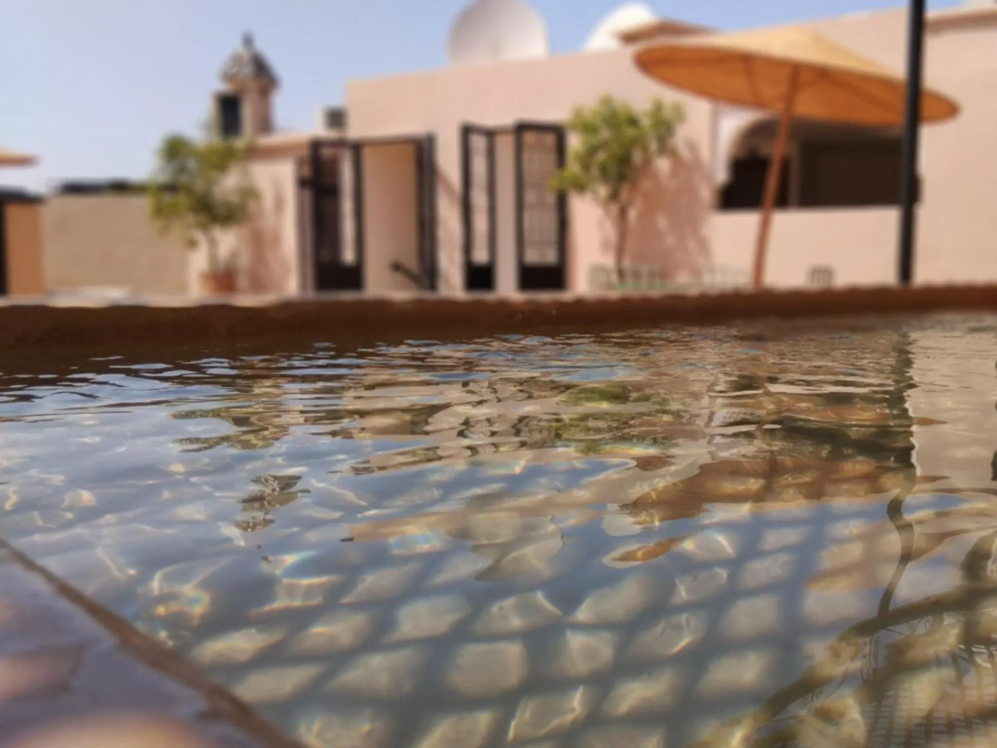 Pool view in Riad Yakimour