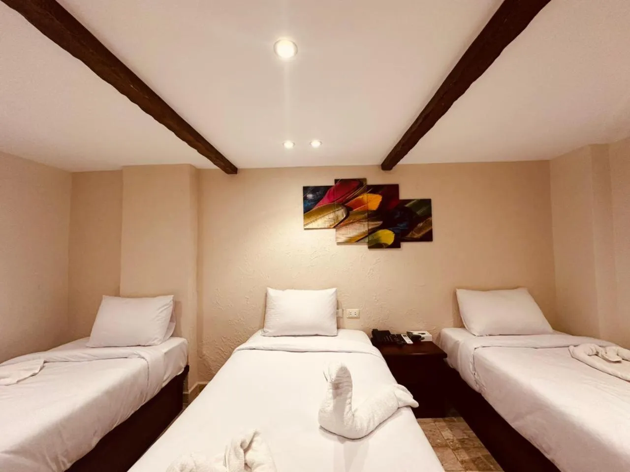 Bed in Giza Pyramids Inn