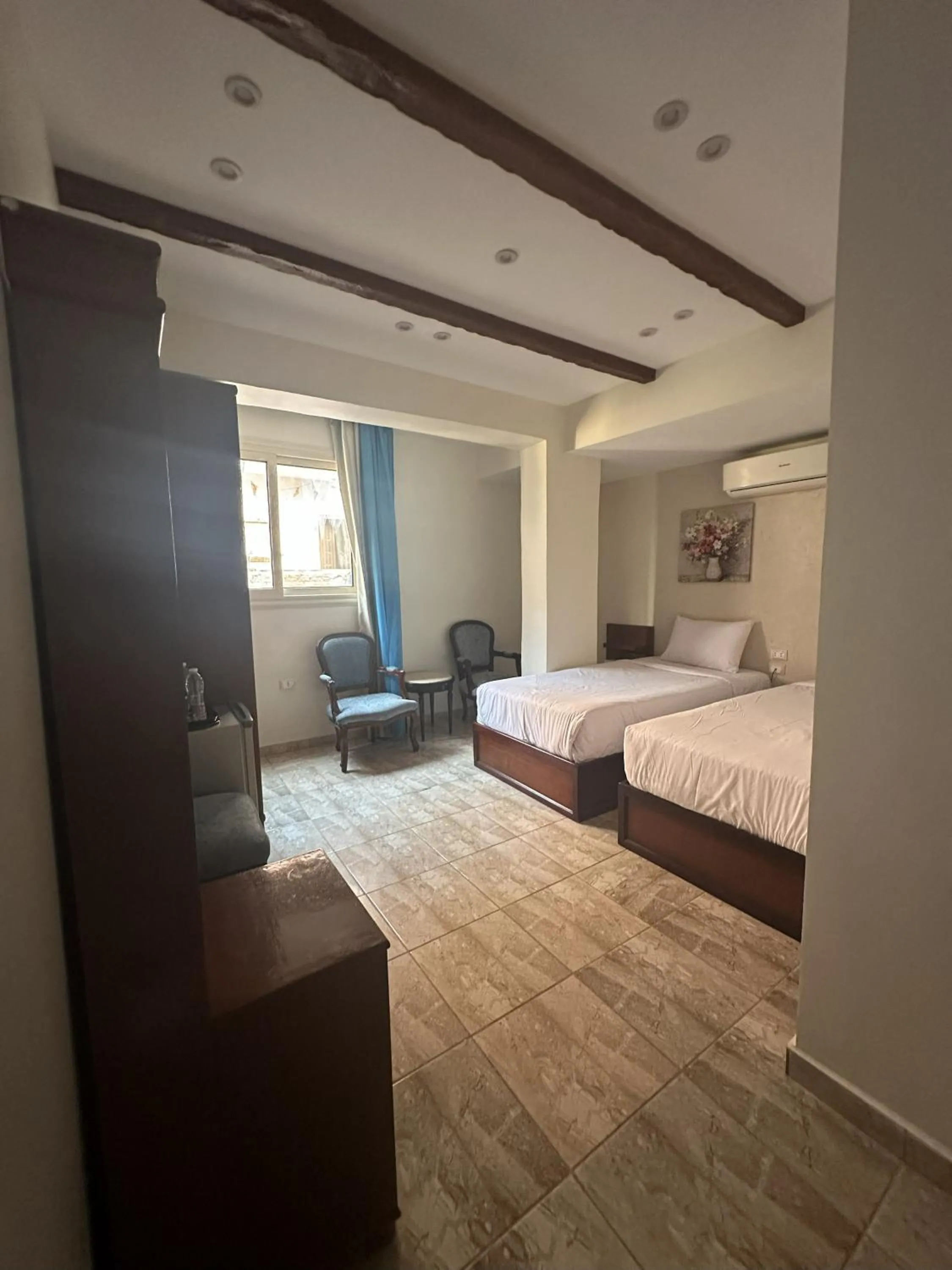 Bed in Giza Pyramids Inn