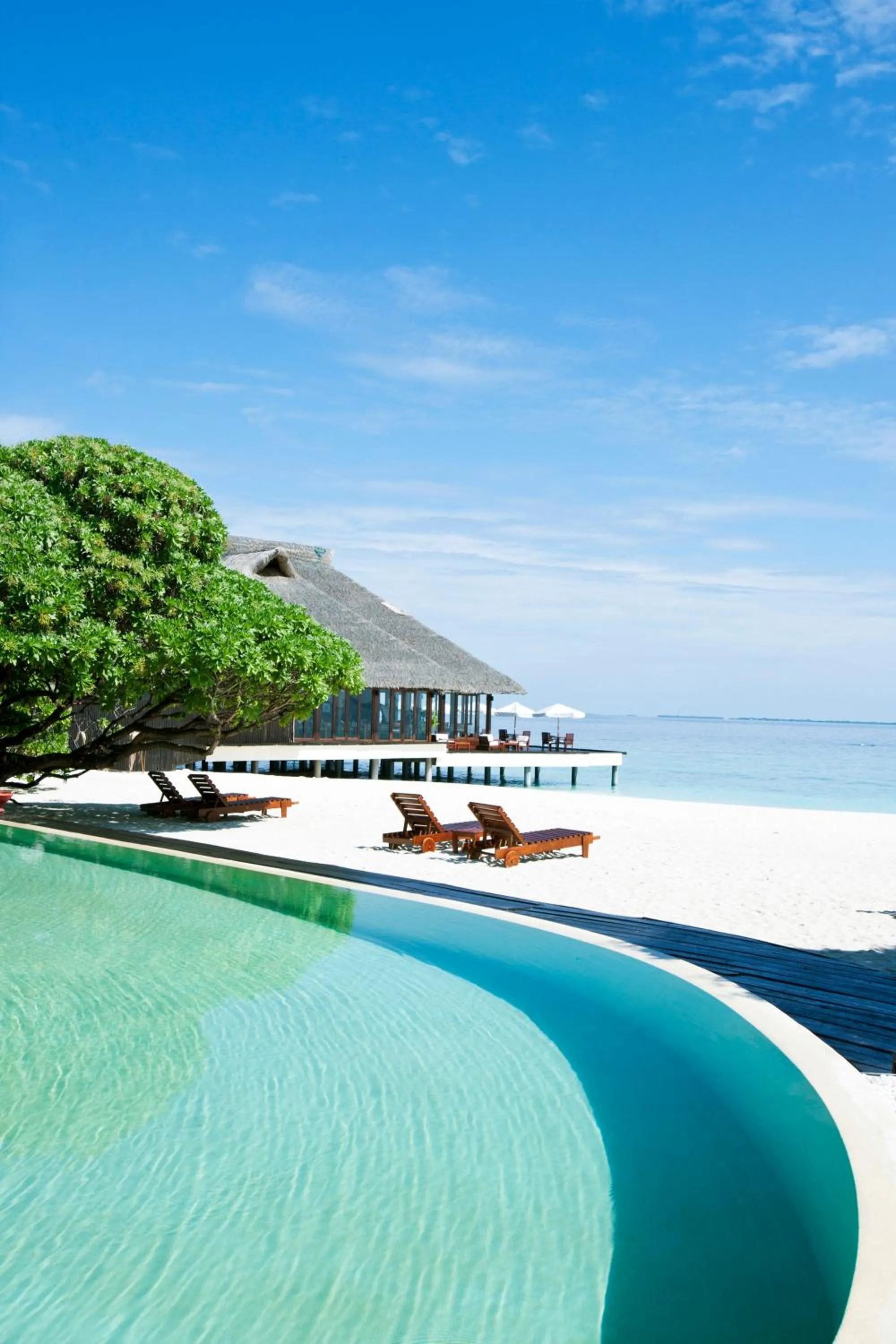 Swimming pool in Adaaran Prestige Water Villas - with Dine around Premium All inclusive - 24 hours