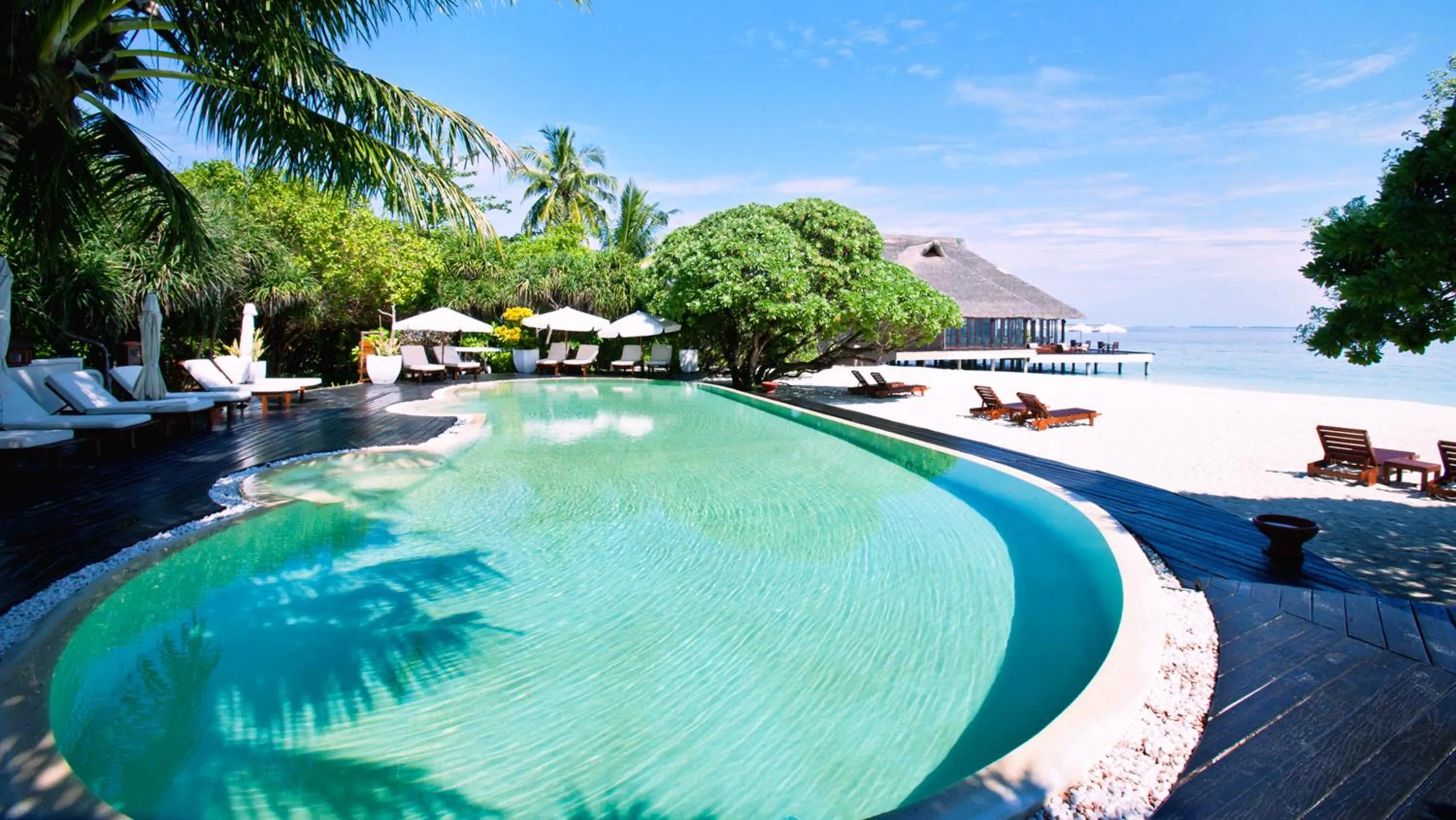 Swimming pool in Adaaran Prestige Water Villas - with Dine around Premium All inclusive - 24 hours
