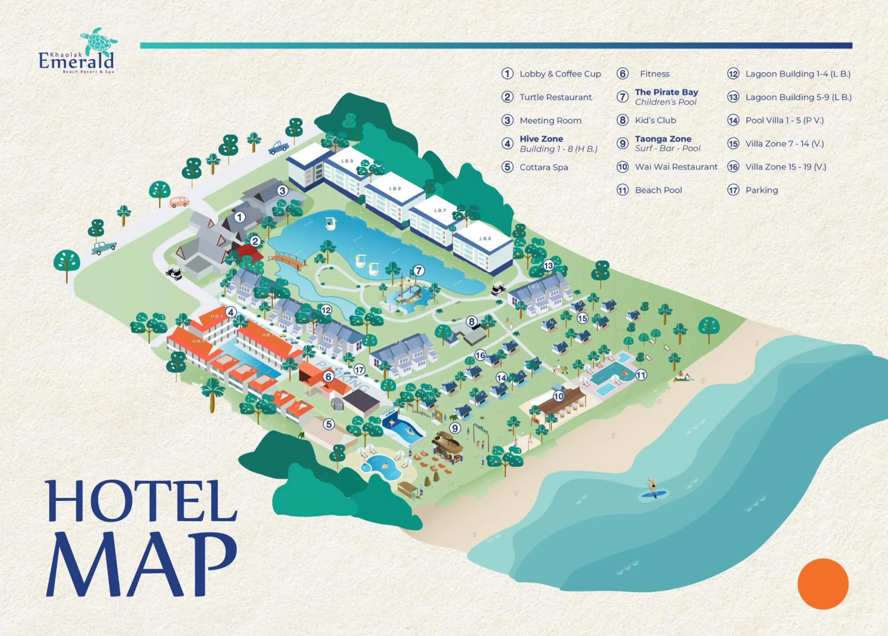 Natural landscape in Khaolak Emerald Beach Resort and Spa