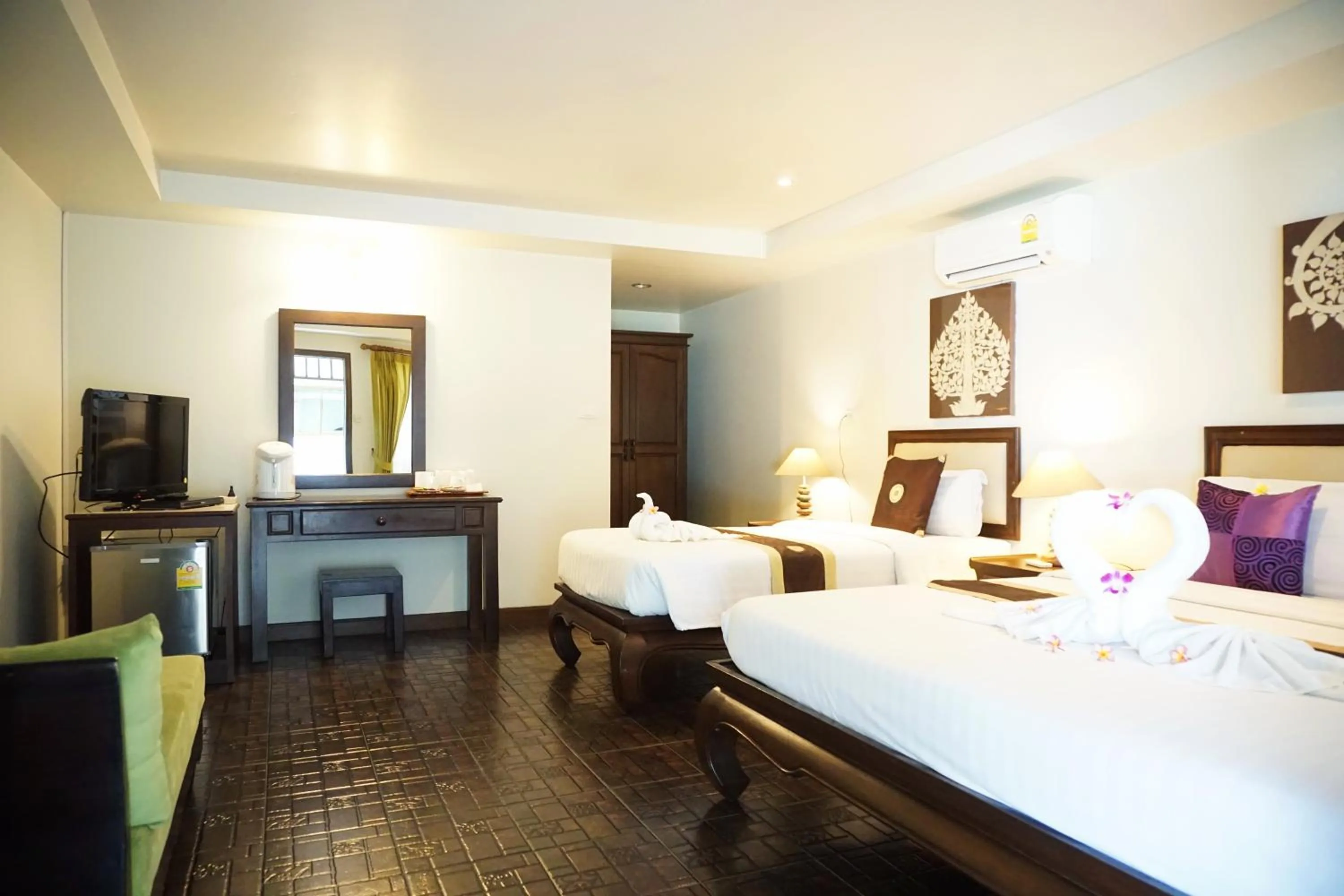 Bedroom, Bed in Lamai Inn 99 Bungalows