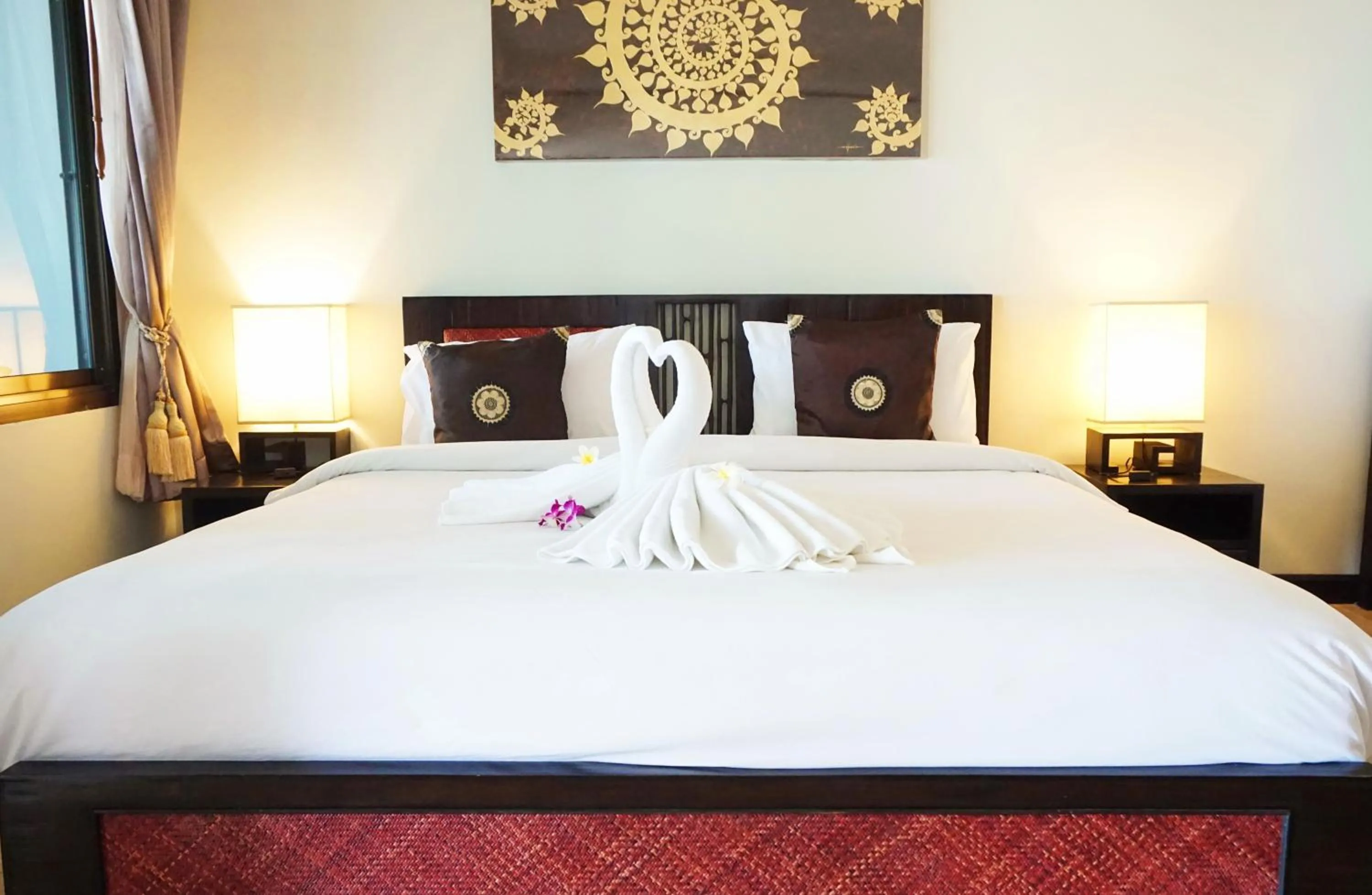 Bedroom, Bed in Lamai Inn 99 Bungalows