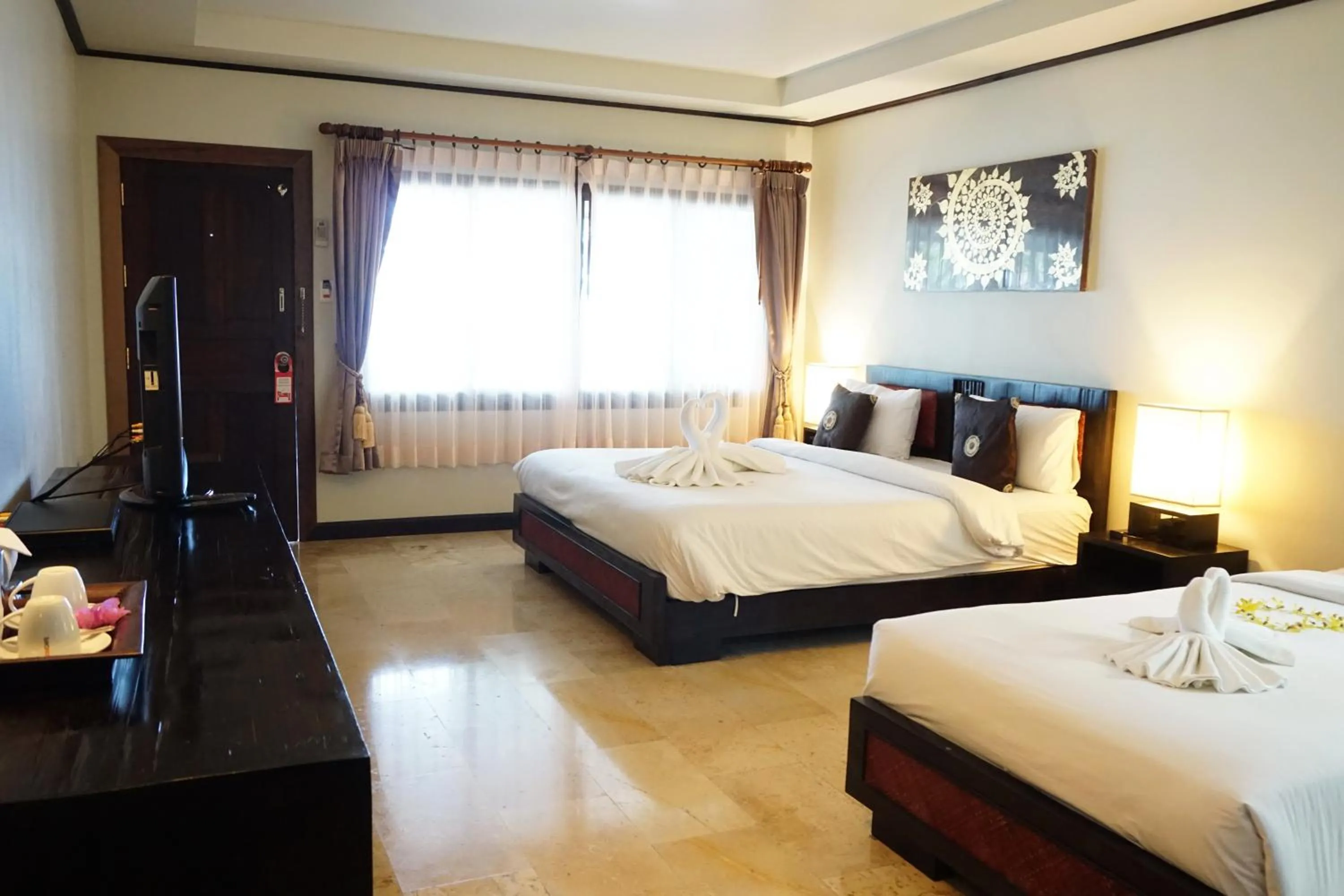 Bedroom, Bed in Lamai Inn 99 Bungalows