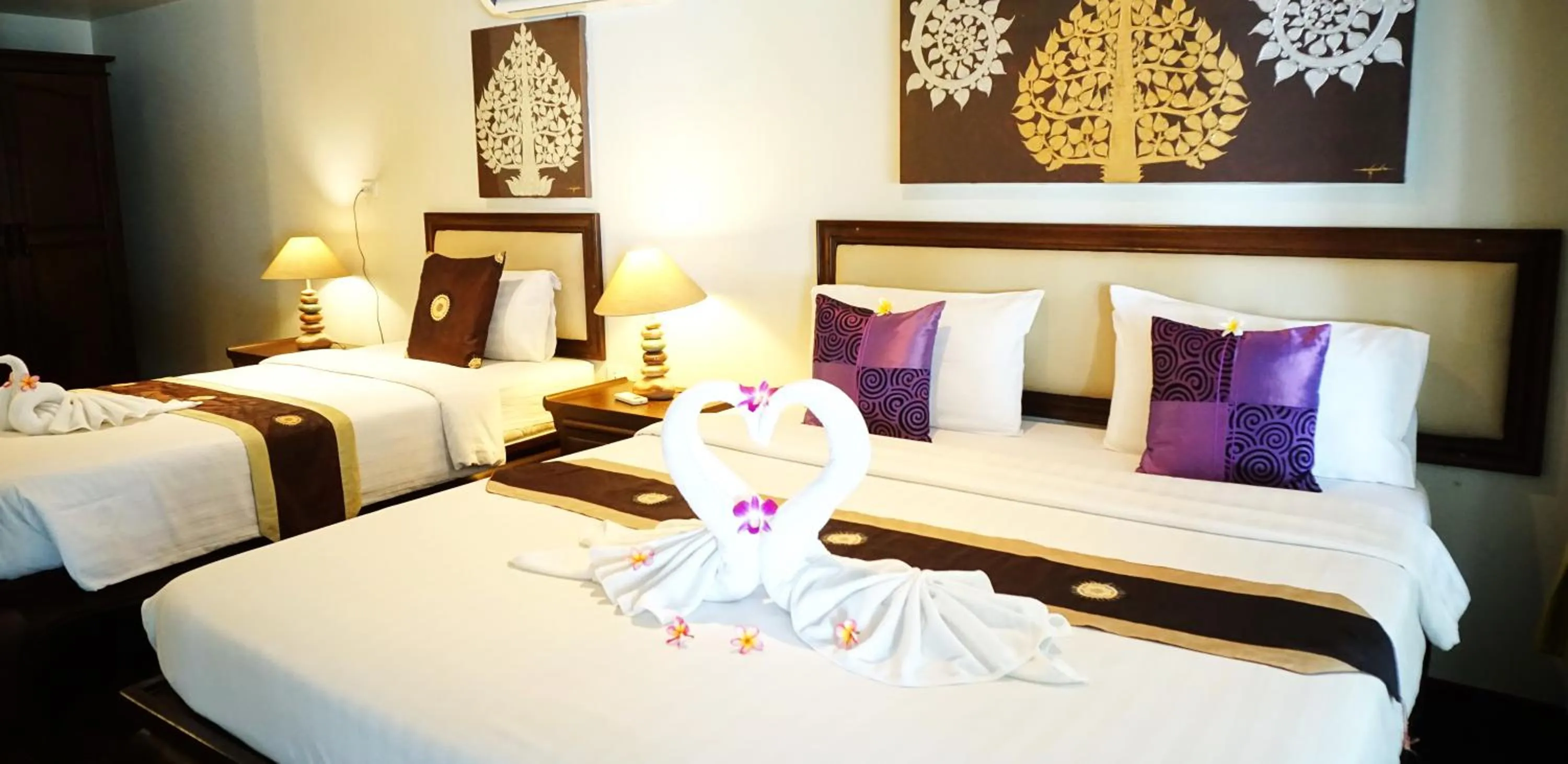 Bedroom, Bed in Lamai Inn 99 Bungalows