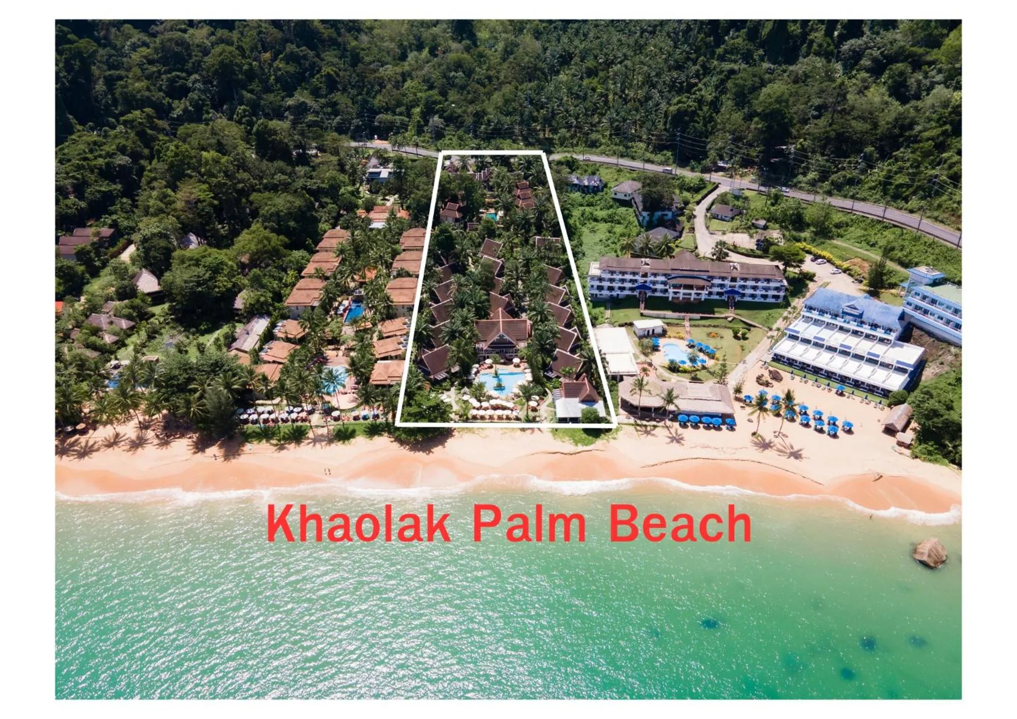 Bird's eye view in Khaolak Palm Beach Resort