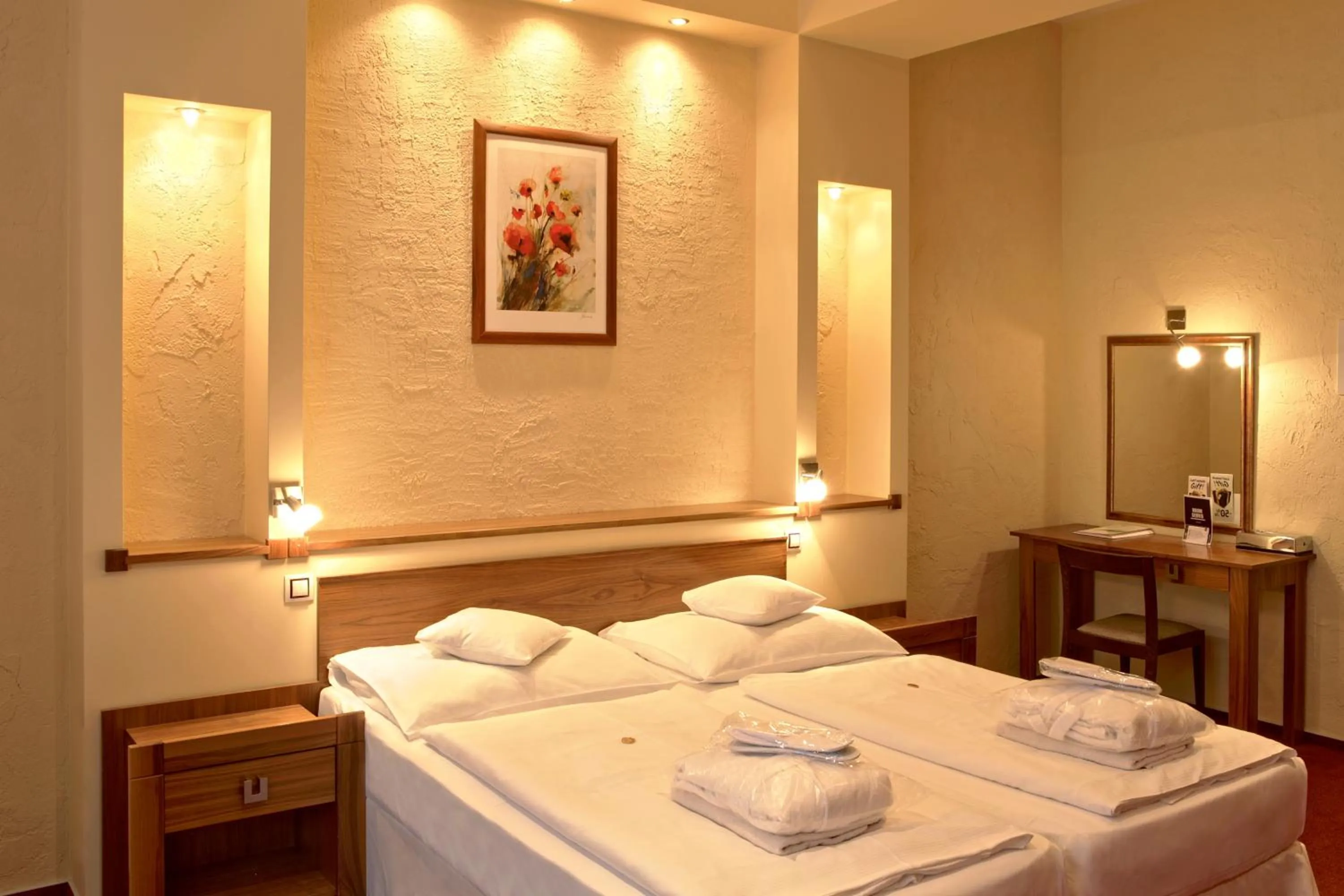 Bed in Spa & Wellness Hotel St. Moritz