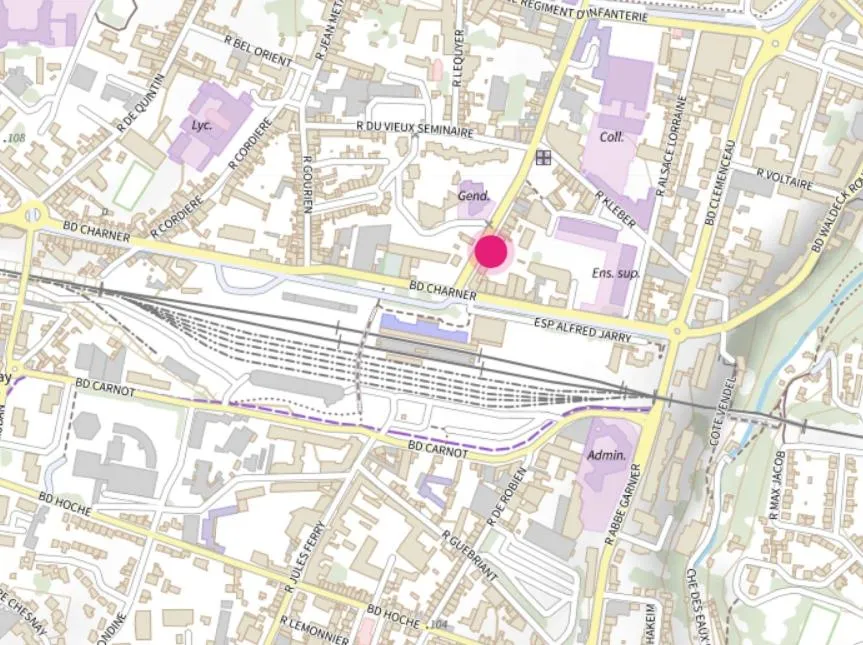 Bird's eye view in ibis Styles Saint Brieuc Gare Centre