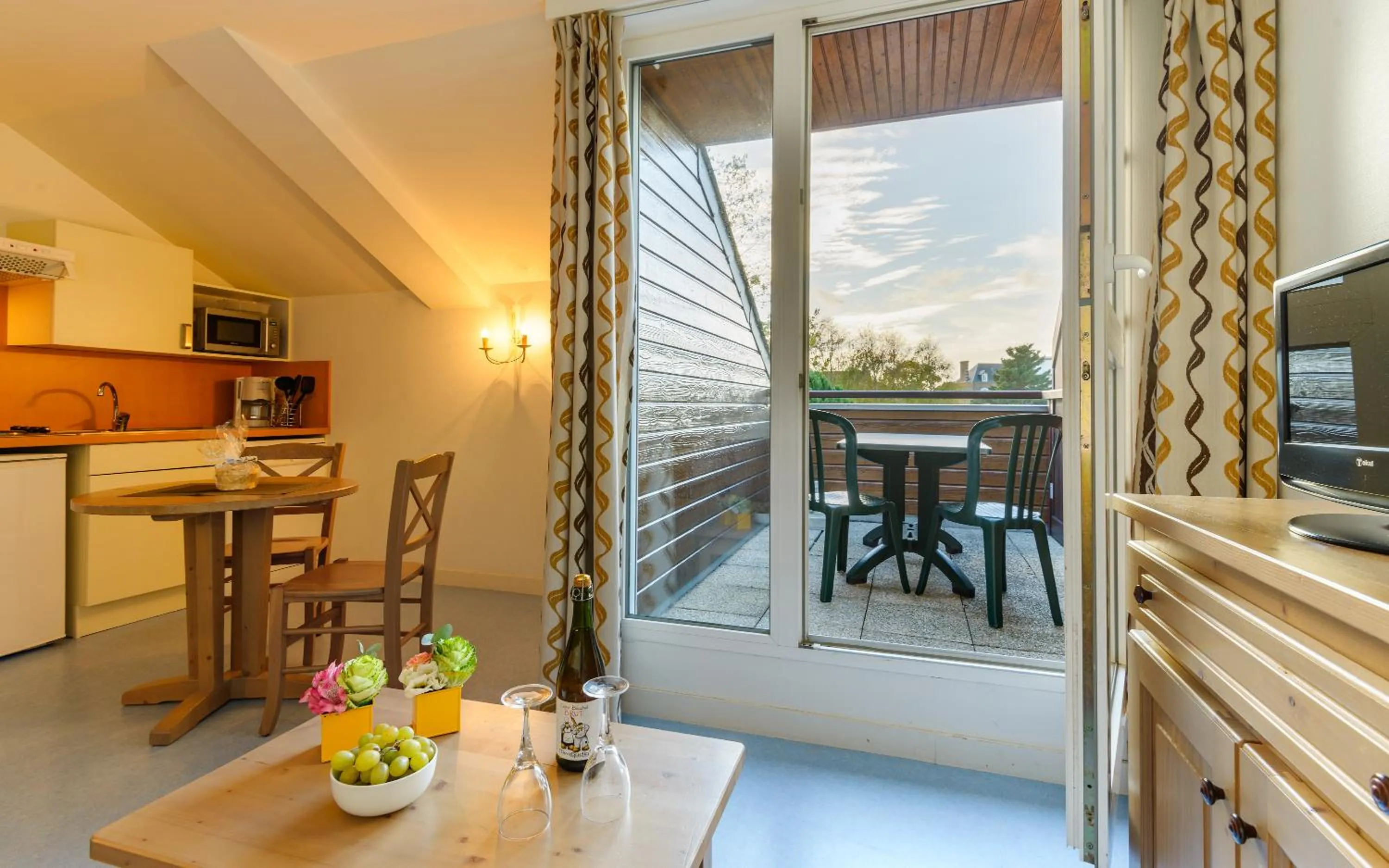 Balcony/Terrace in Lagrange Vacances Les Roches Douvres