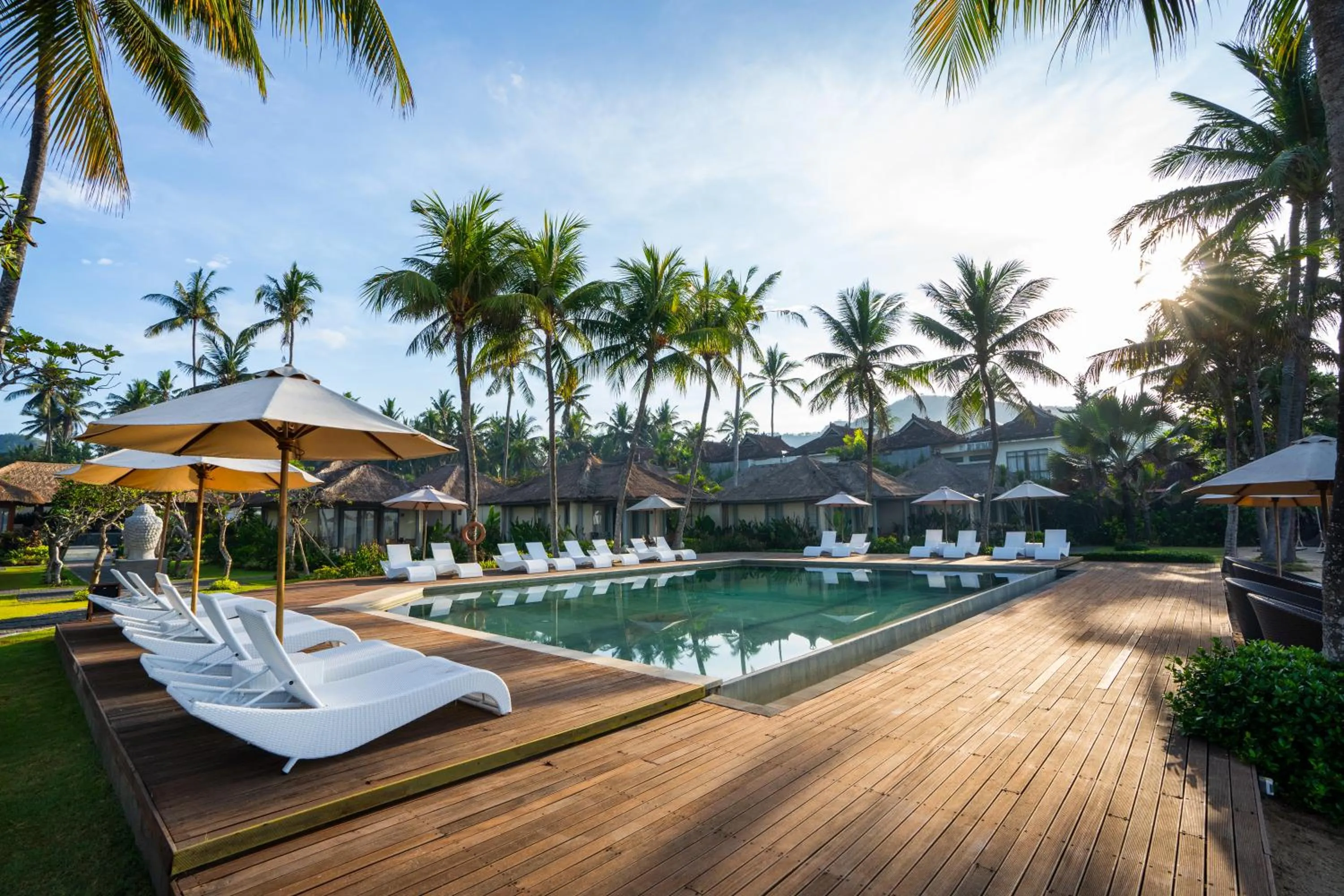Pool view in Nirwana Beach & Resort