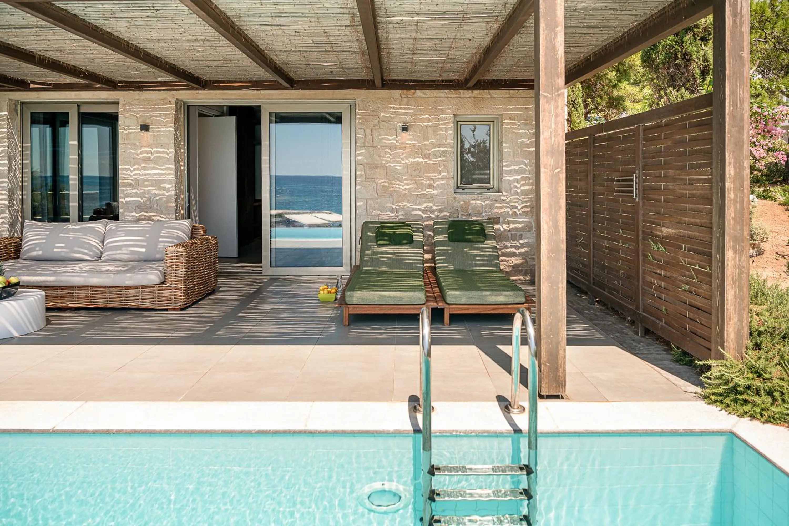 Balcony/Terrace in Kakkos Beach Hotel - Adults Only