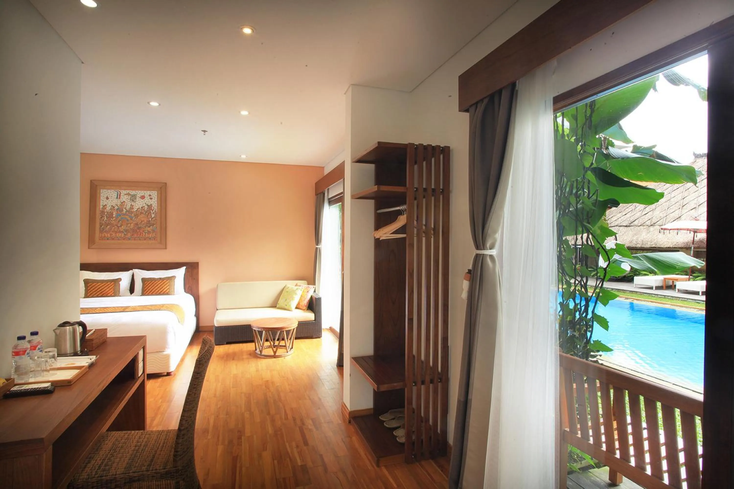 Bedroom, Bed in Hotel Puriartha Ubud