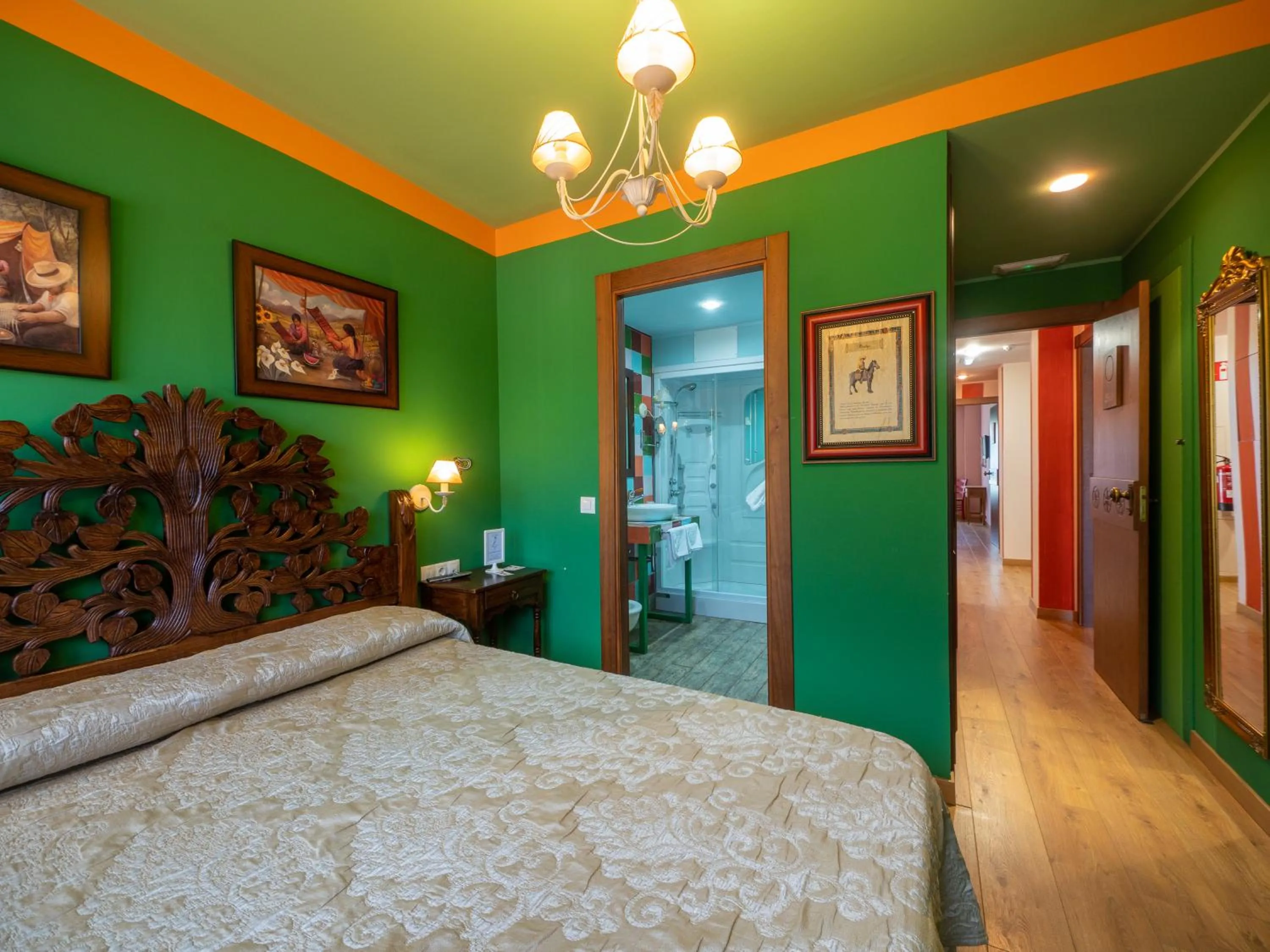 Bed in La Posta del Camín Real