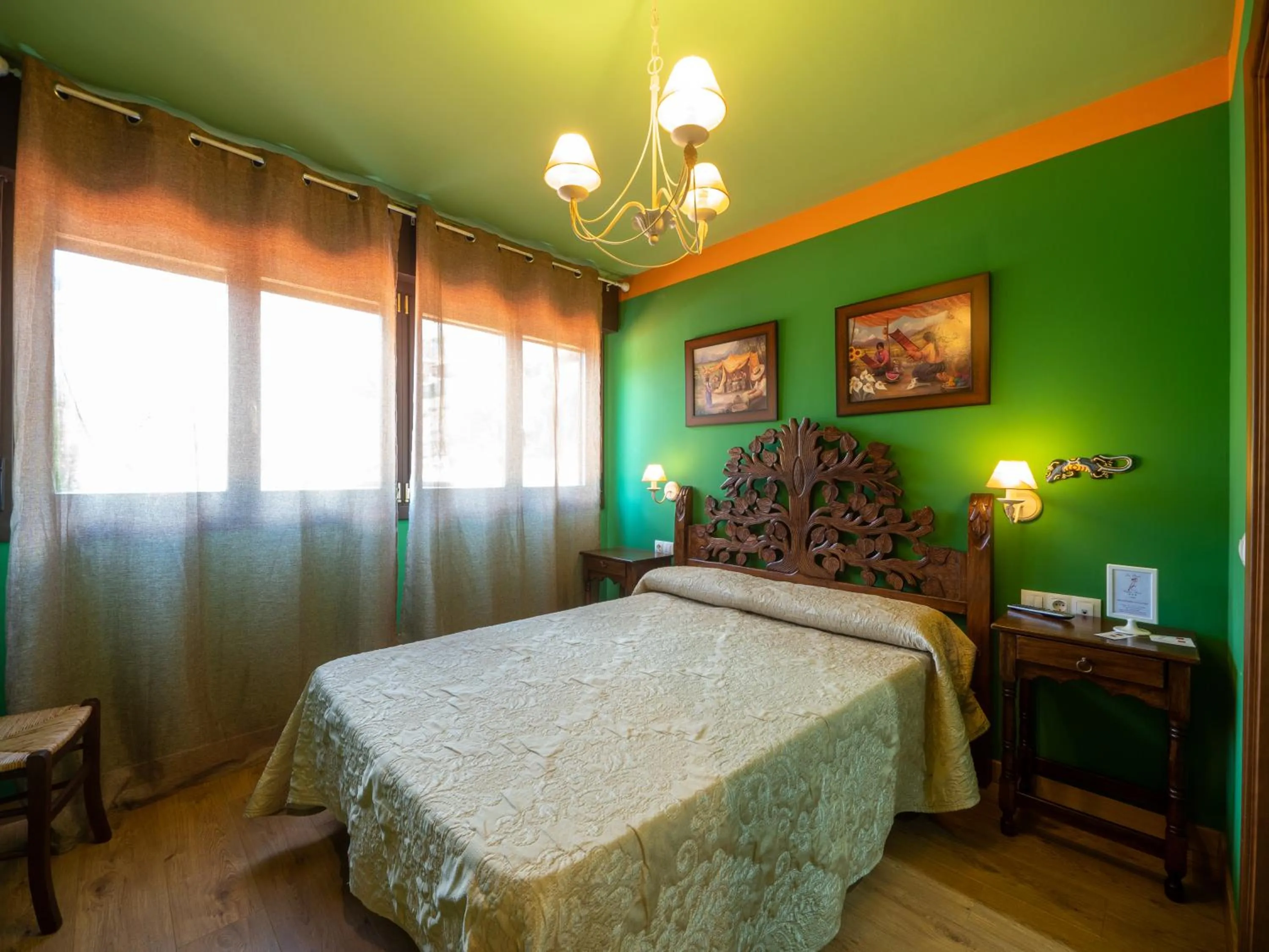 Bed in La Posta del Camín Real