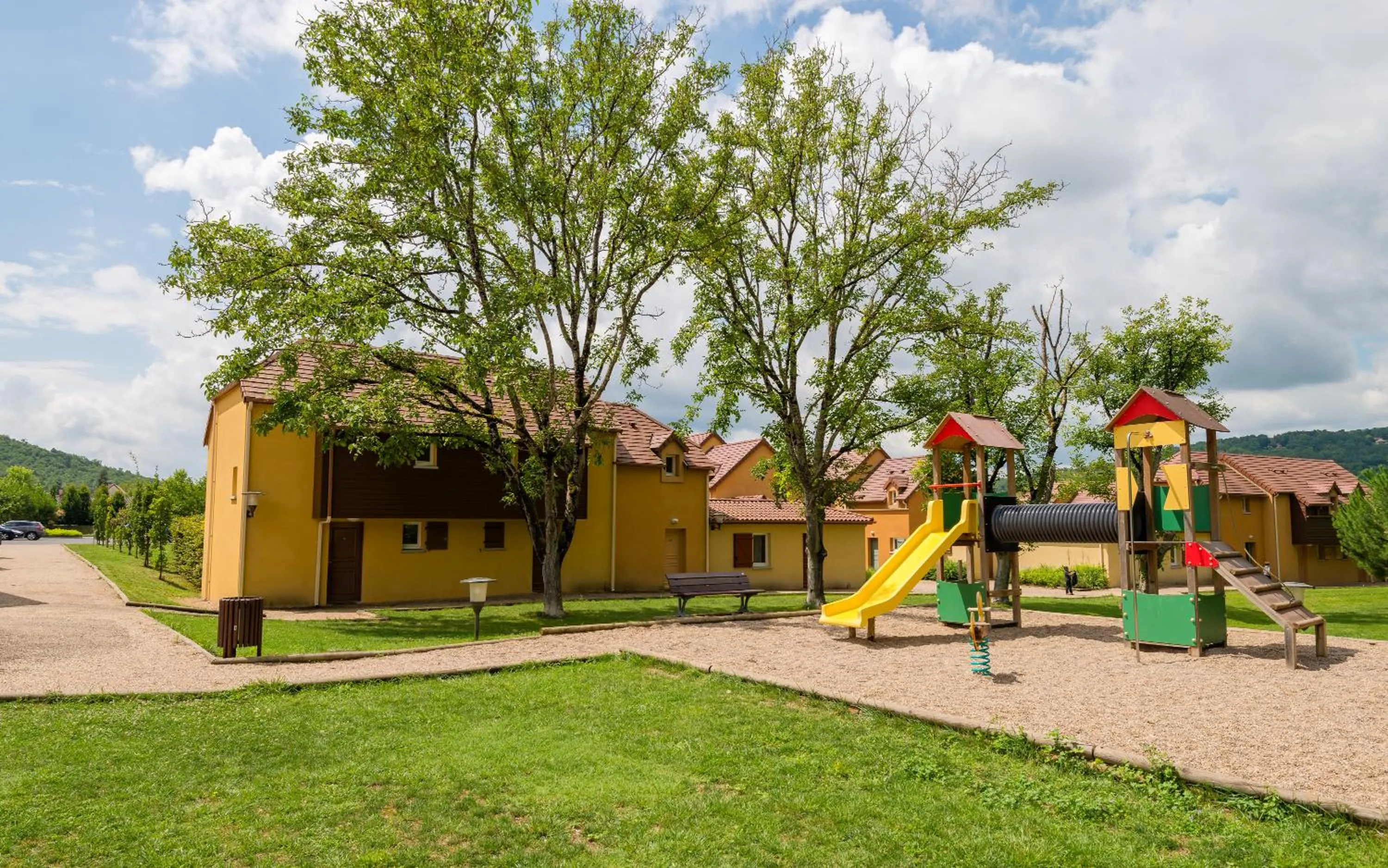 Children play ground in Lagrange Vacances Les Bastides de Lascaux