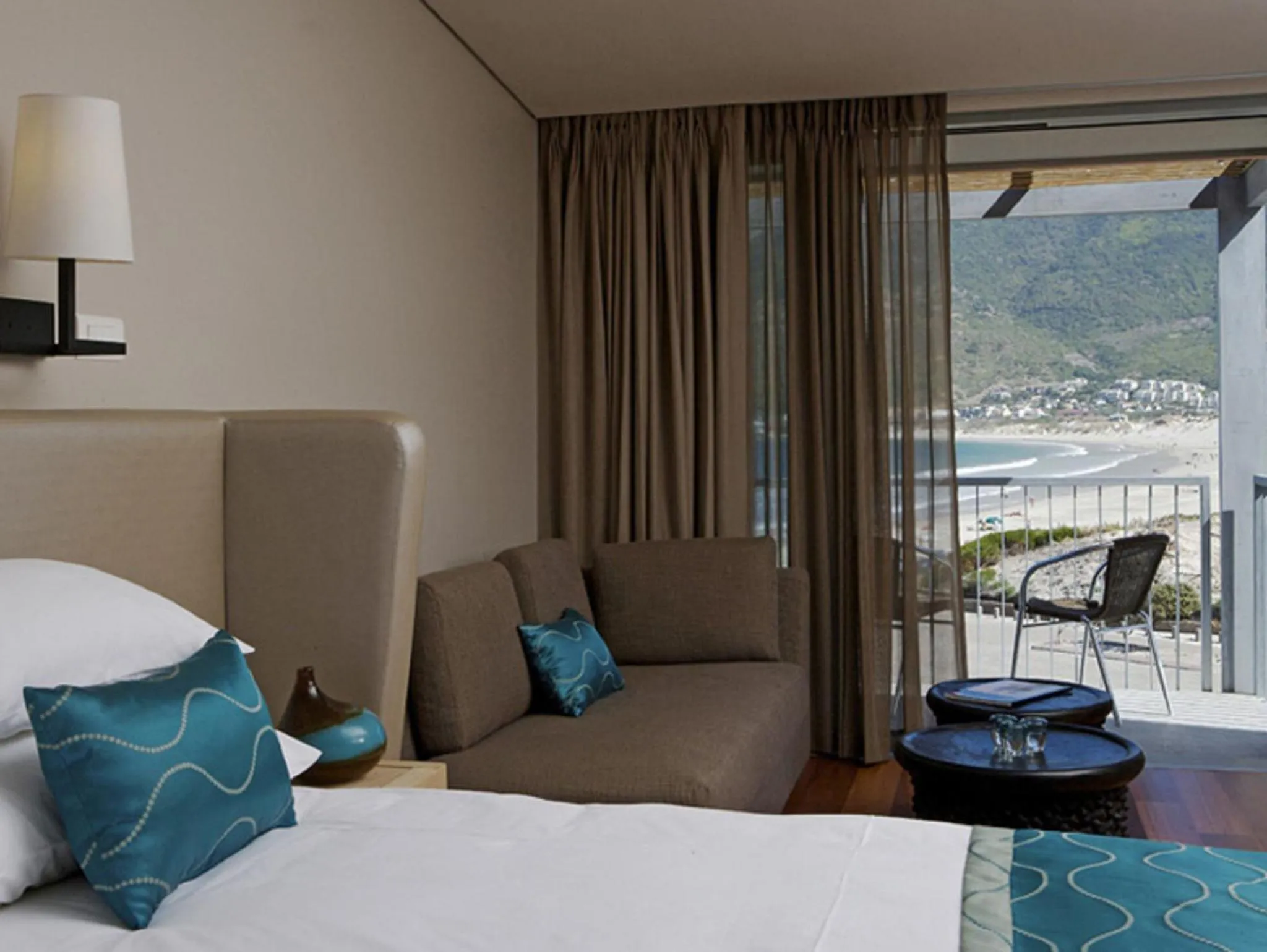 View (from property/room), Bed in Chapmans Peak Beach Hotel