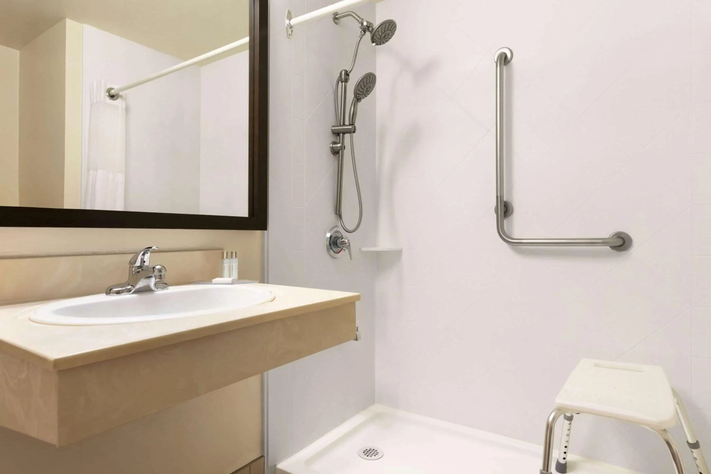 Bathroom in Travelodge Suites by Wyndham Moncton