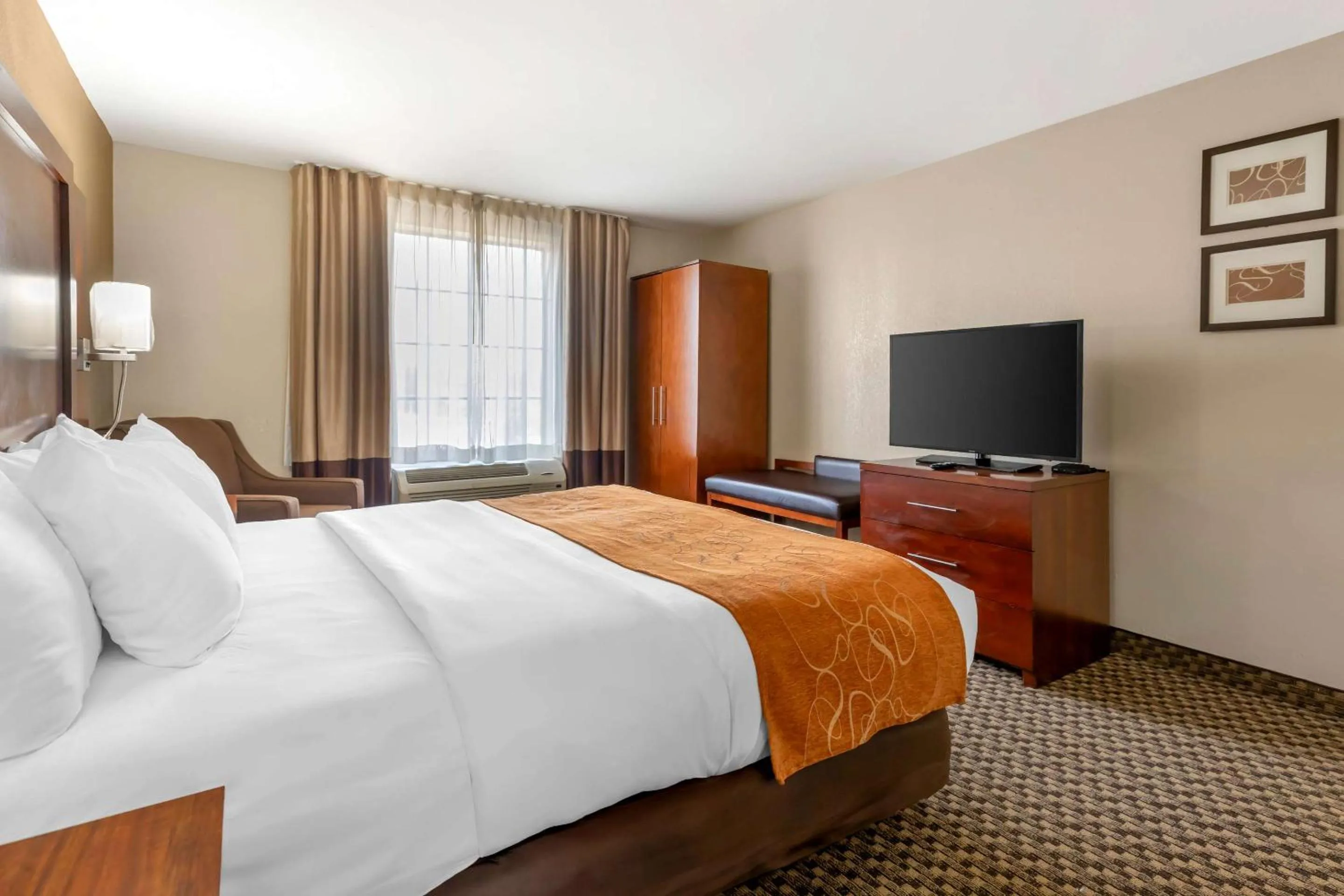 Bedroom, Bed in Comfort Suites Port Allen - Baton Rouge