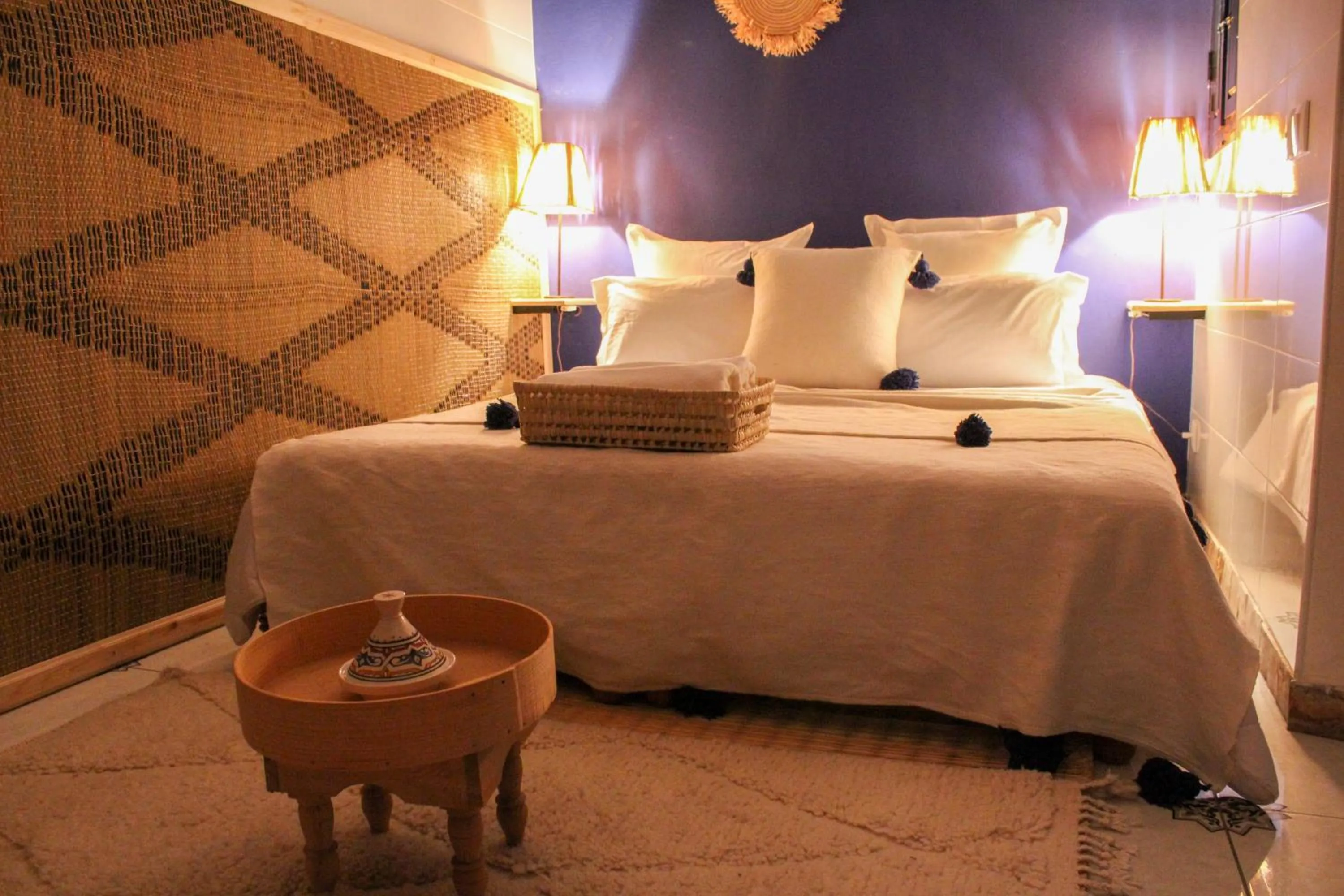 Bed in Riad Amra