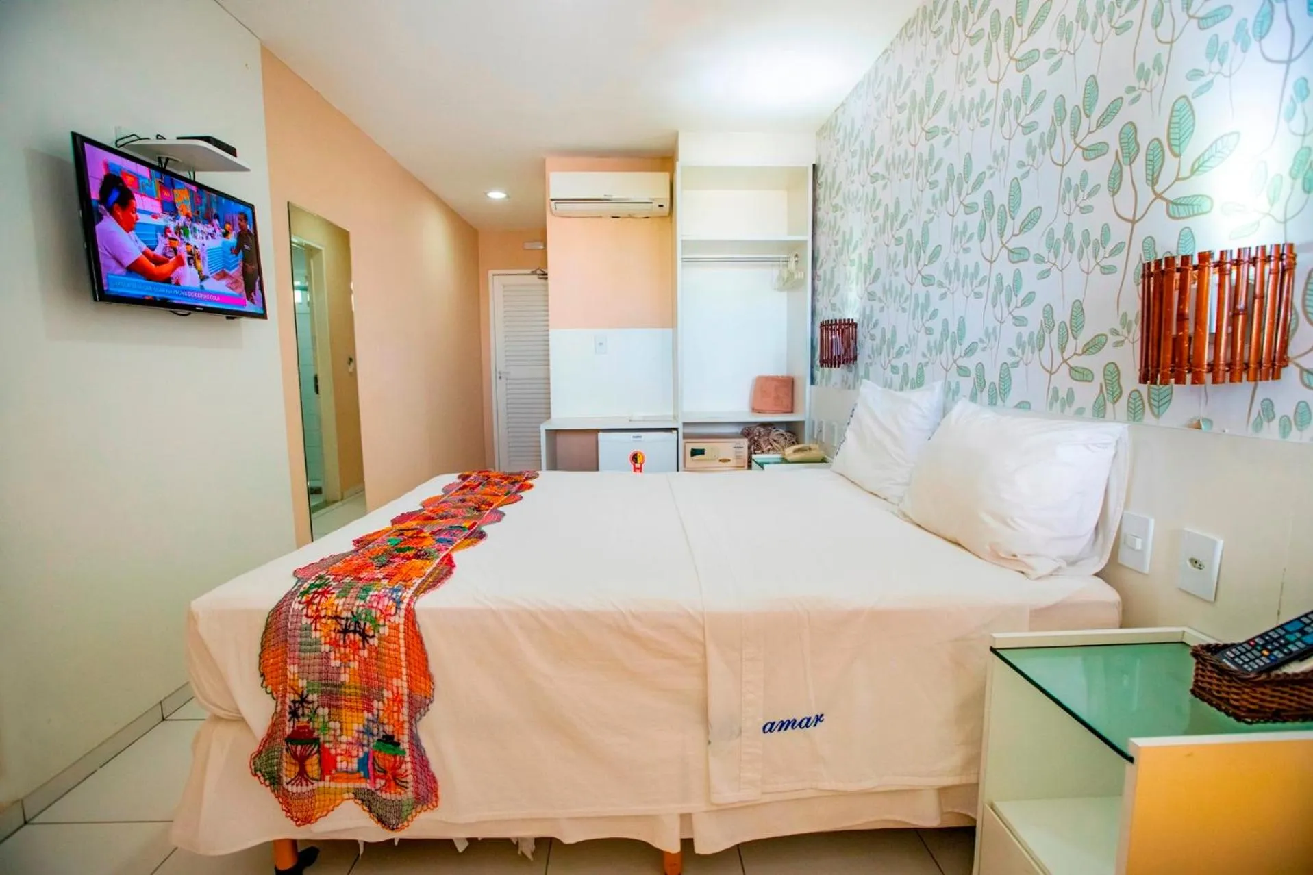 Bed in Brisamar Hotel Pousada