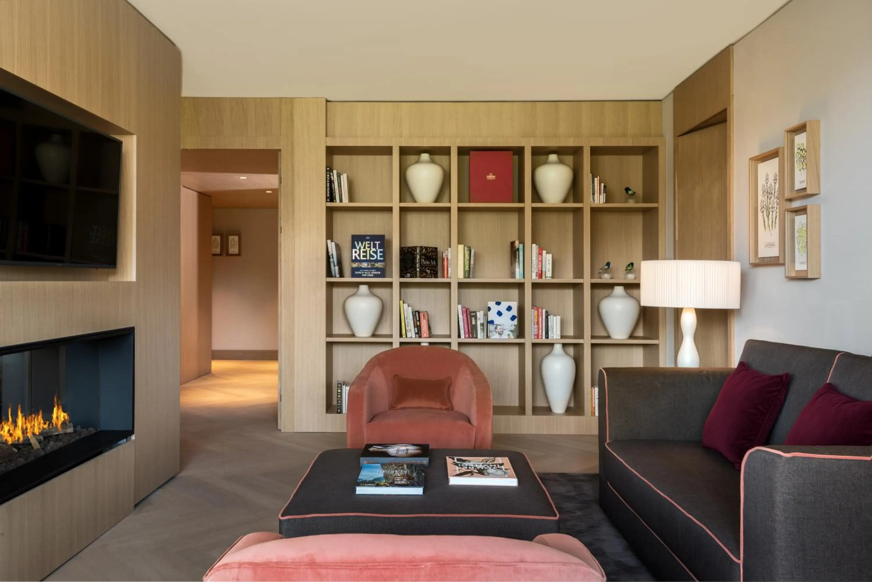 Living room in Waldhotel by Bürgenstock