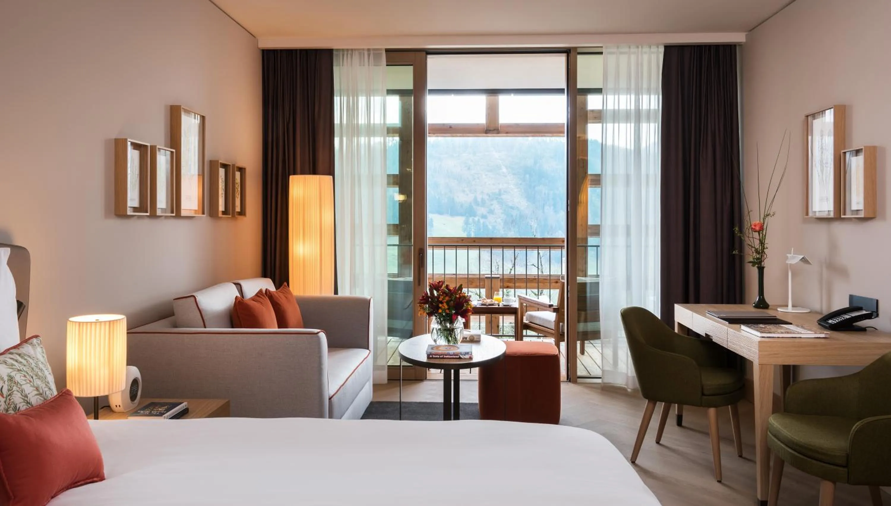 Bed in Waldhotel by Bürgenstock