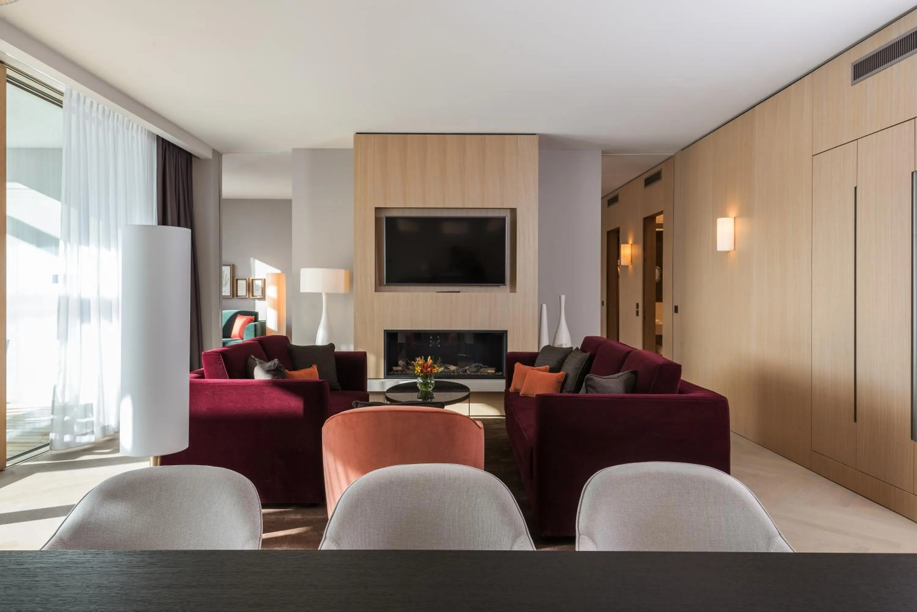 Living room in Waldhotel by Bürgenstock