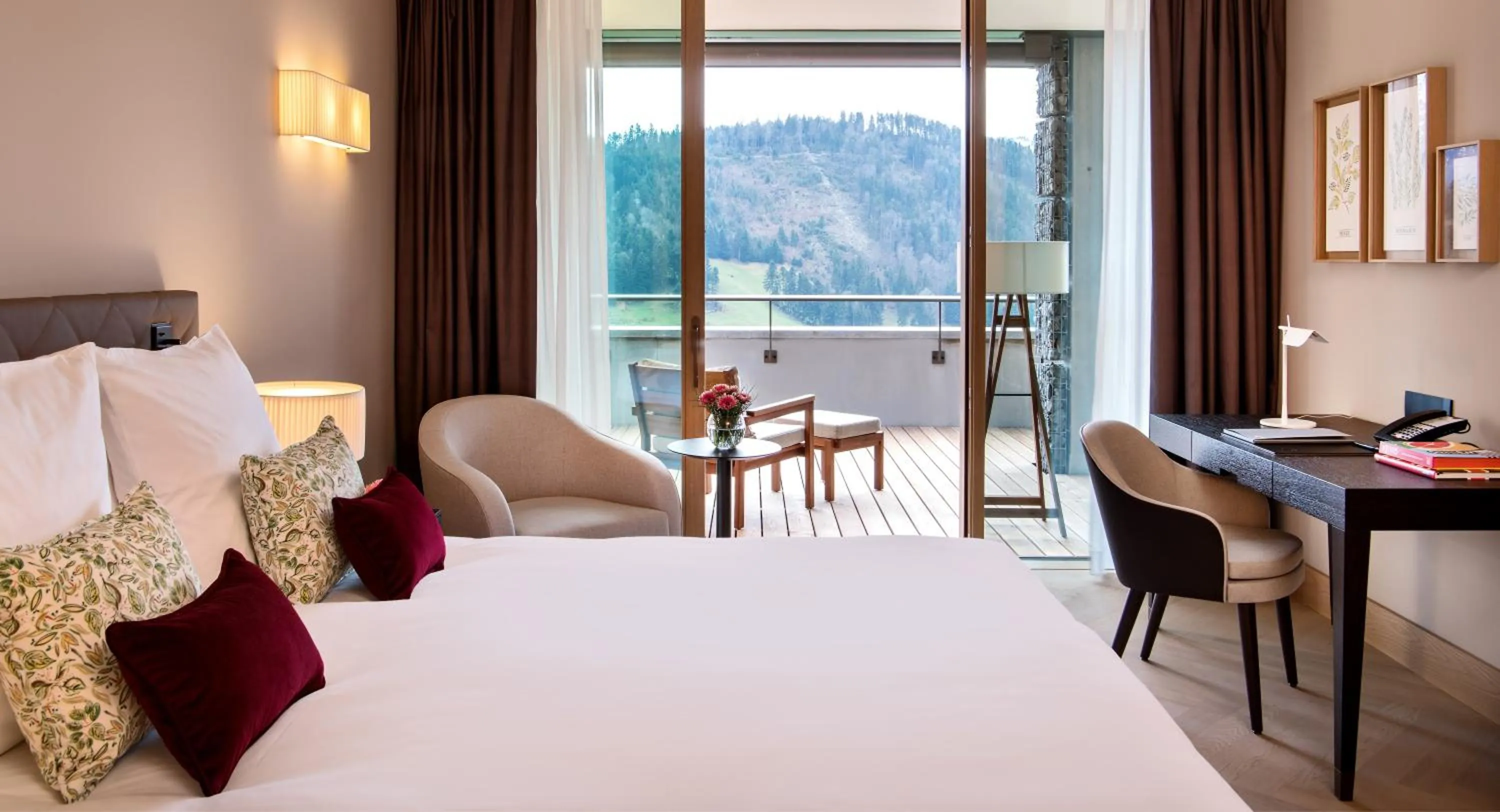 Bed in Waldhotel by Bürgenstock