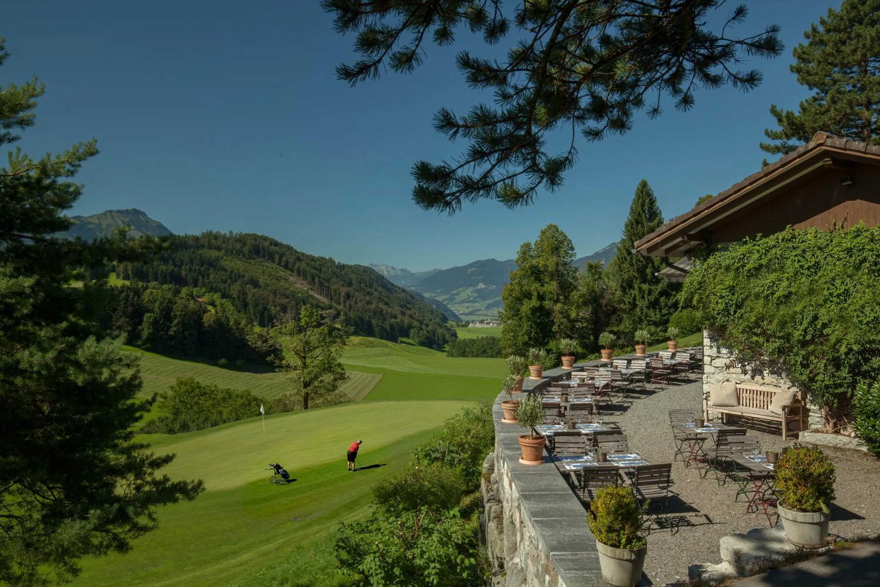 Golfcourse in Waldhotel by Bürgenstock