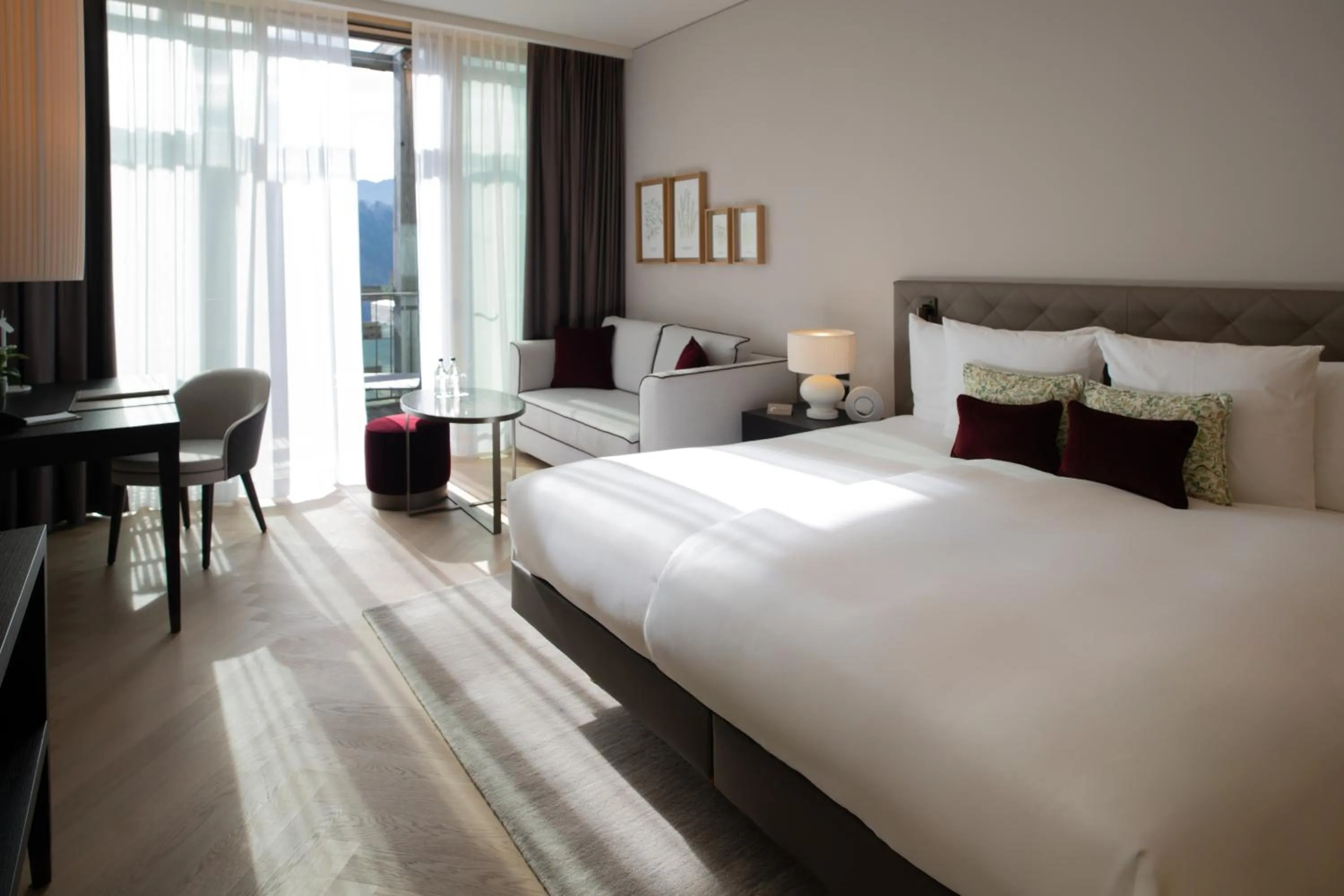 Bed in Waldhotel by Bürgenstock