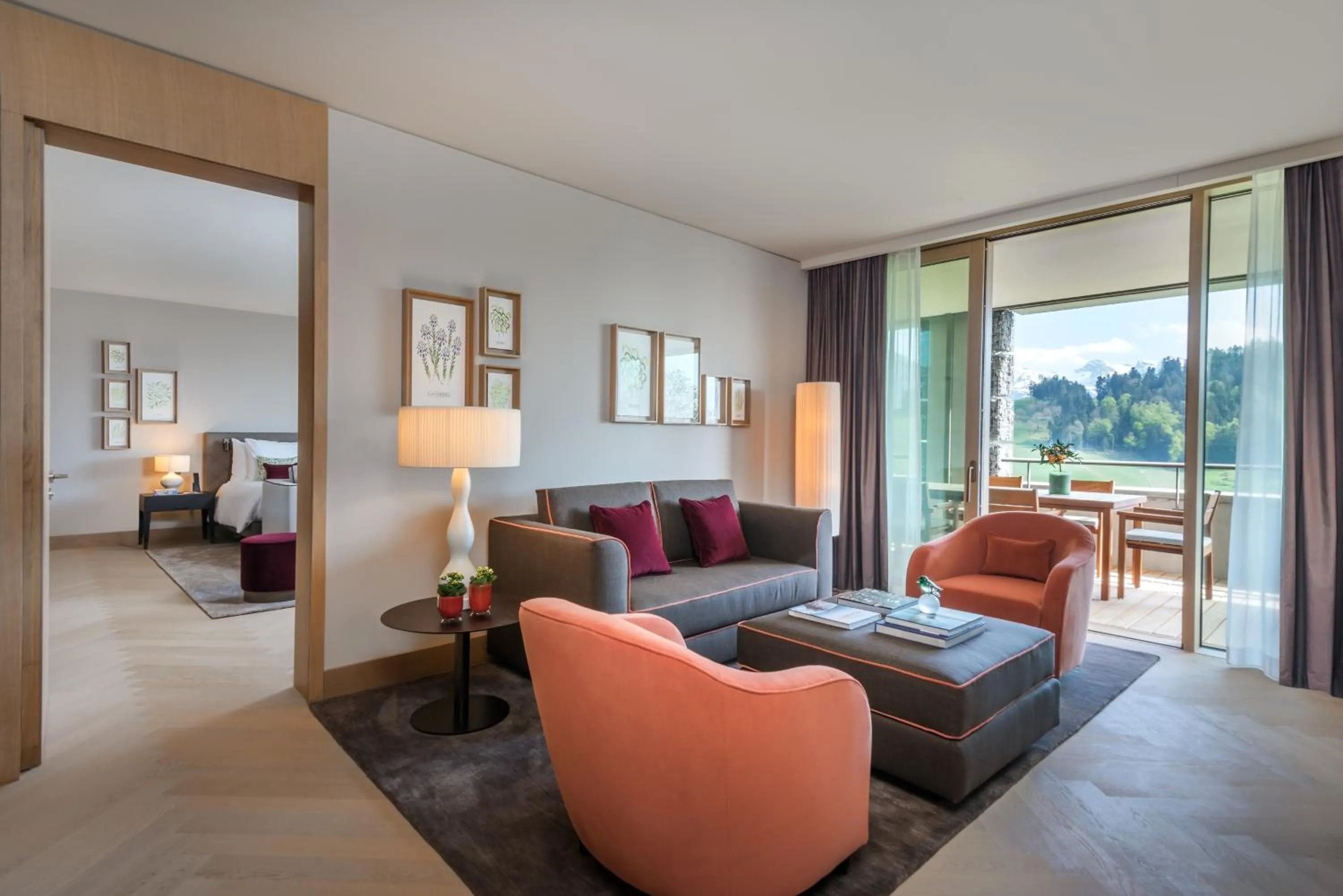 Balcony/Terrace in Waldhotel by Bürgenstock