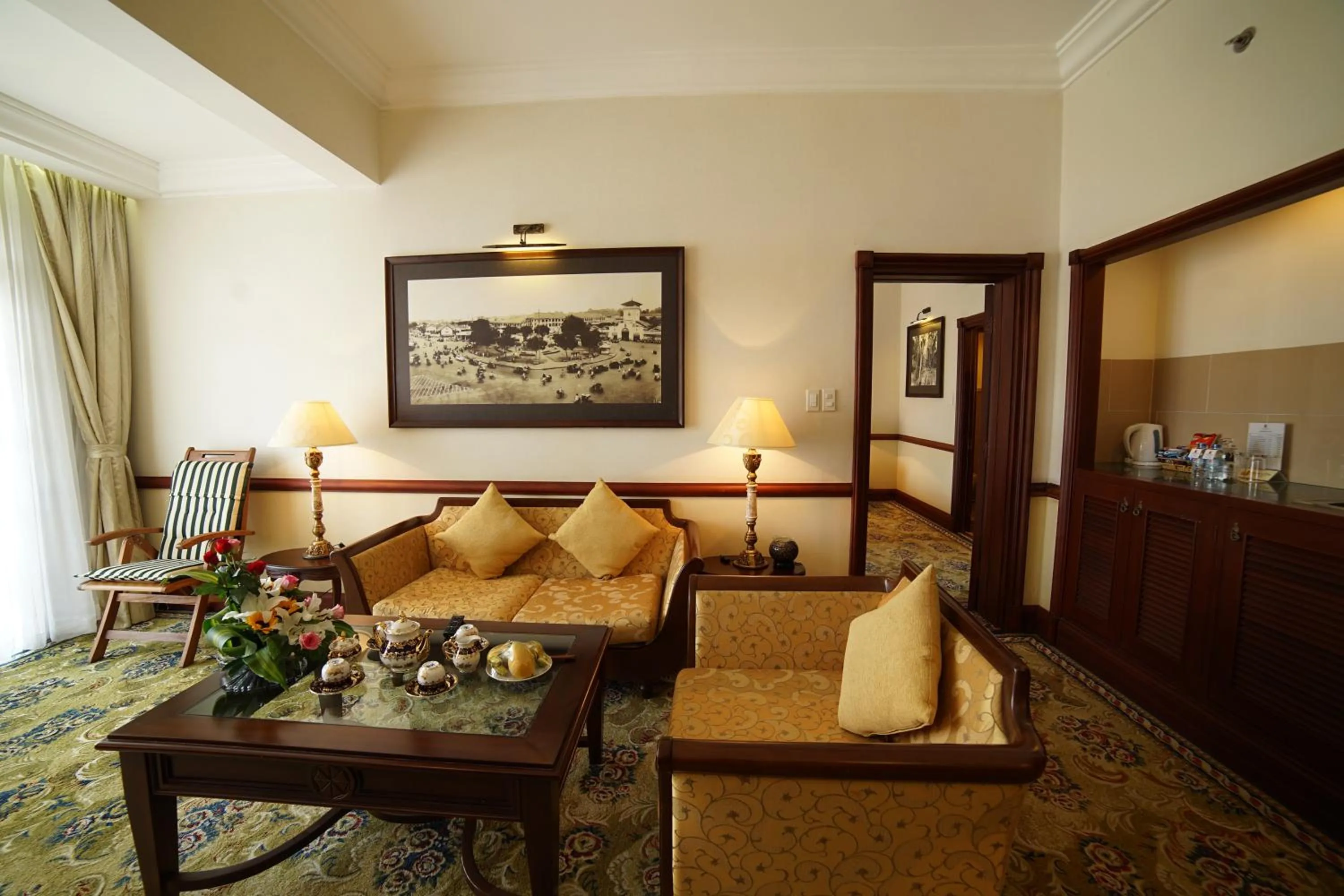 Living room in Sammy Dalat Hotel