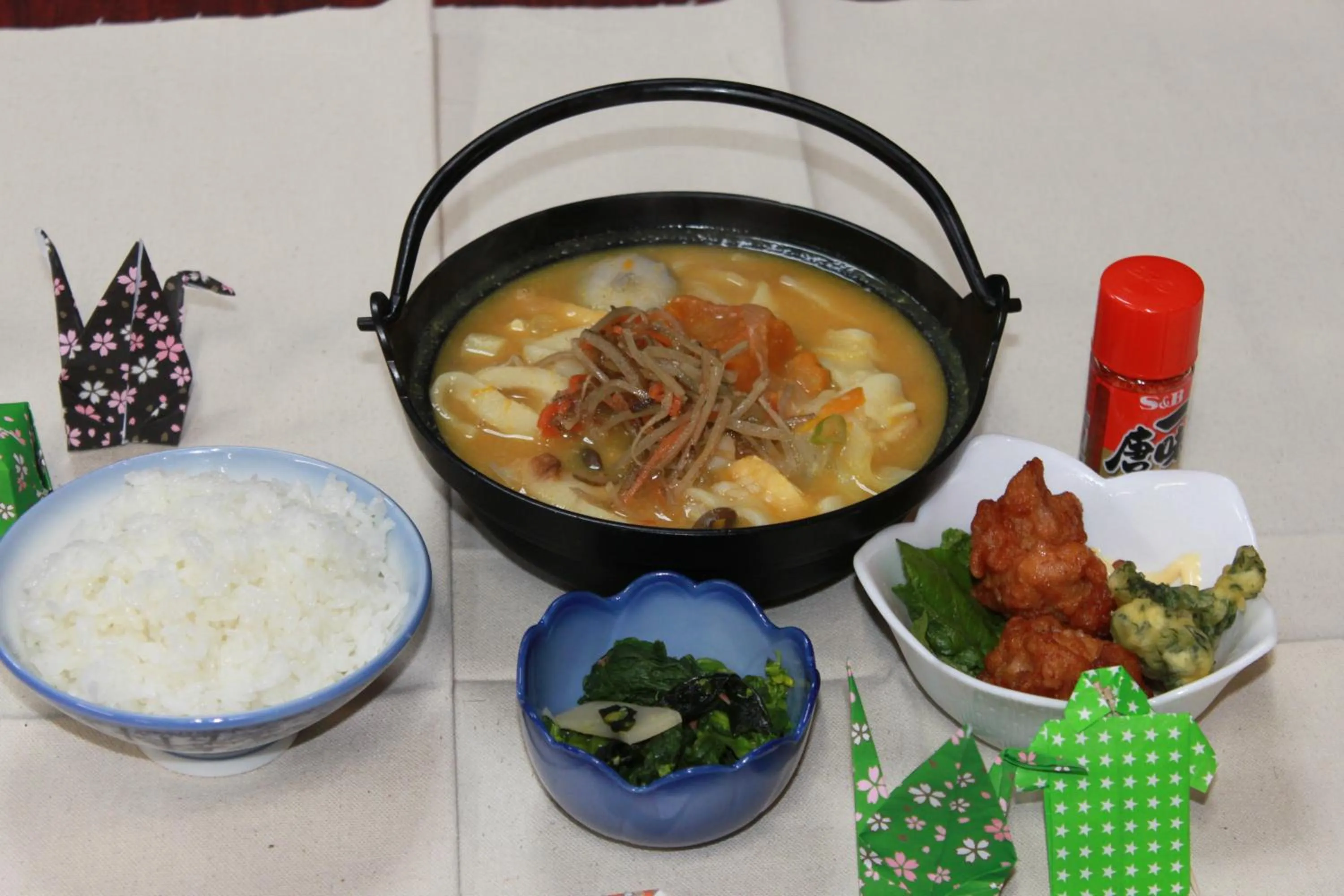 Food in Yamanaka Lake Ryozan