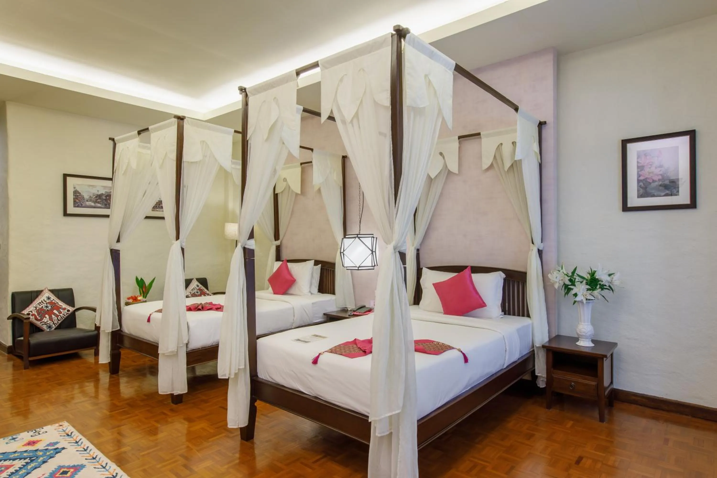 Bed in Vdara Pool Resort Spa Chiang Mai