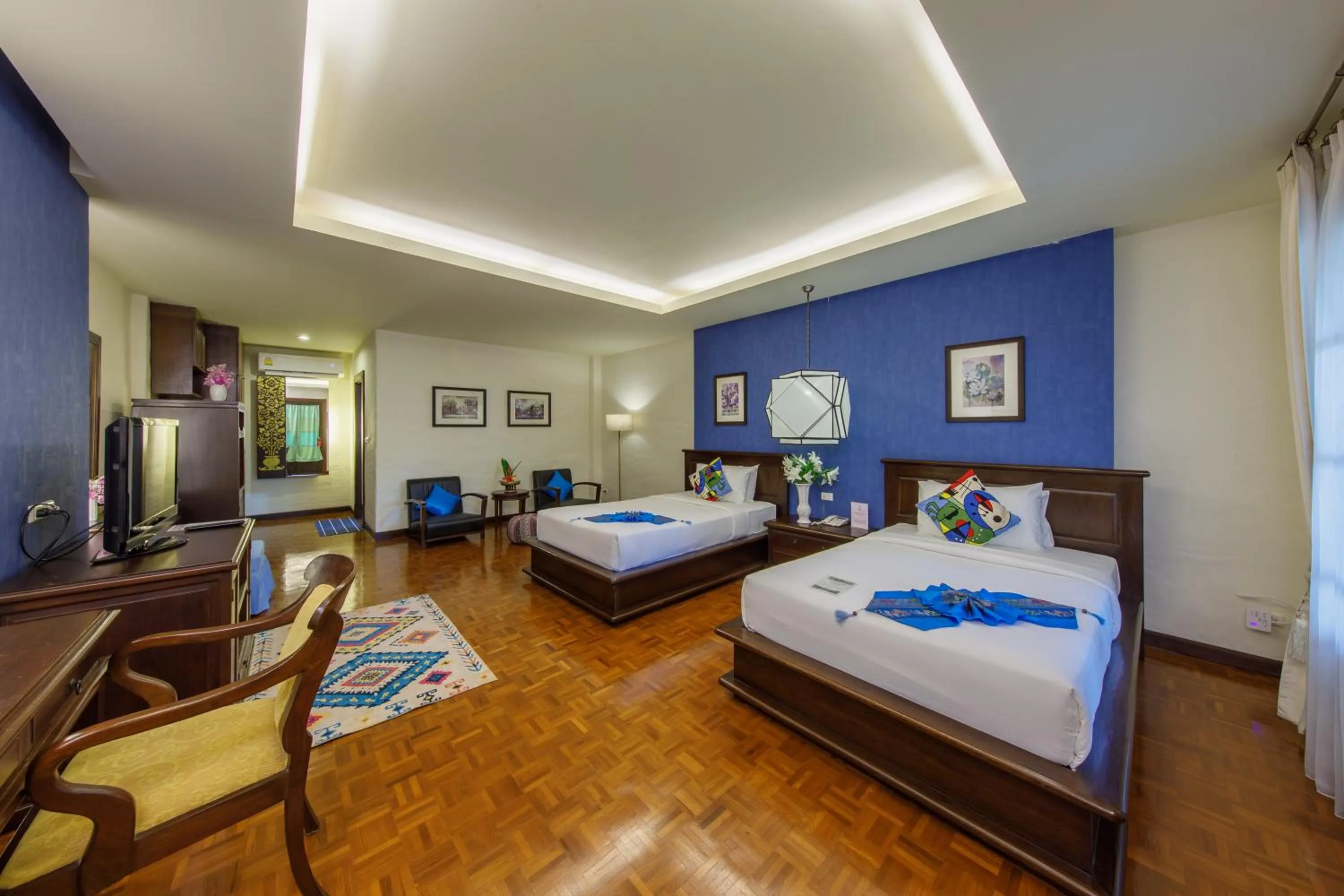 Bed in Vdara Pool Resort Spa Chiang Mai