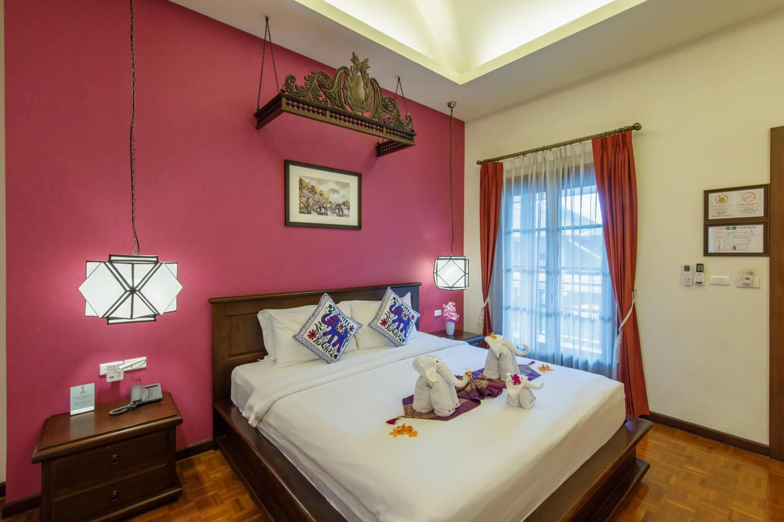 Bed in Vdara Pool Resort Spa Chiang Mai