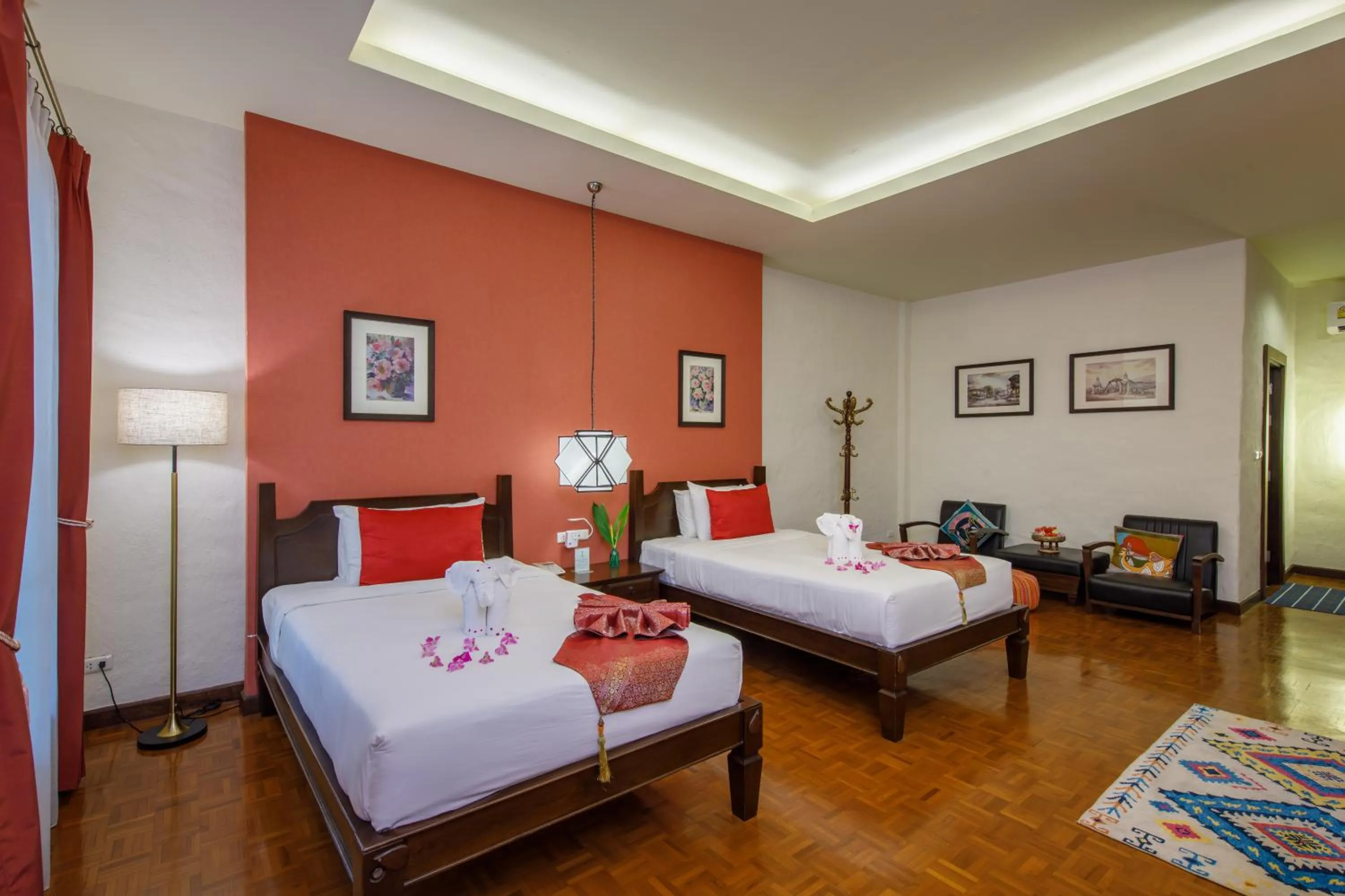 Bed in Vdara Pool Resort Spa Chiang Mai