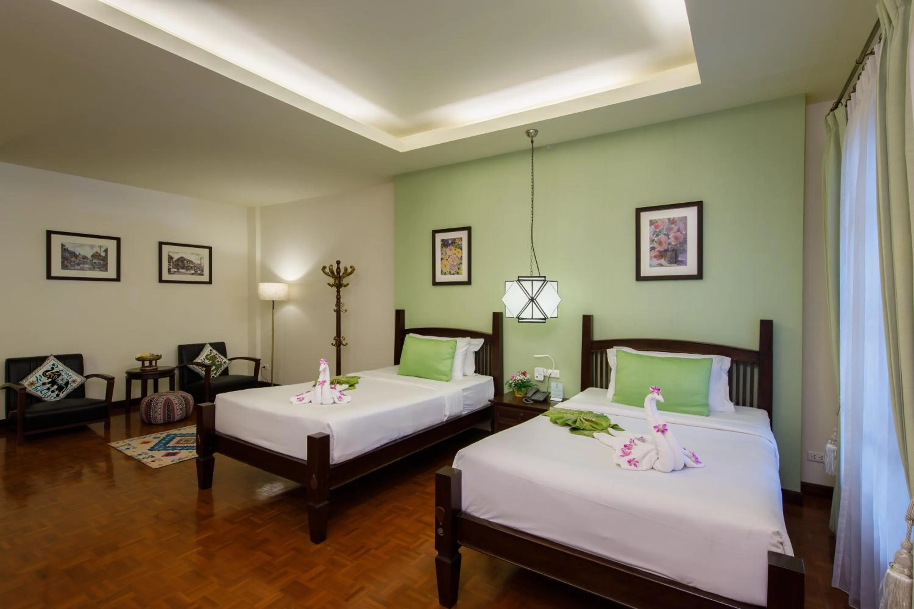 Bed in Vdara Pool Resort Spa Chiang Mai