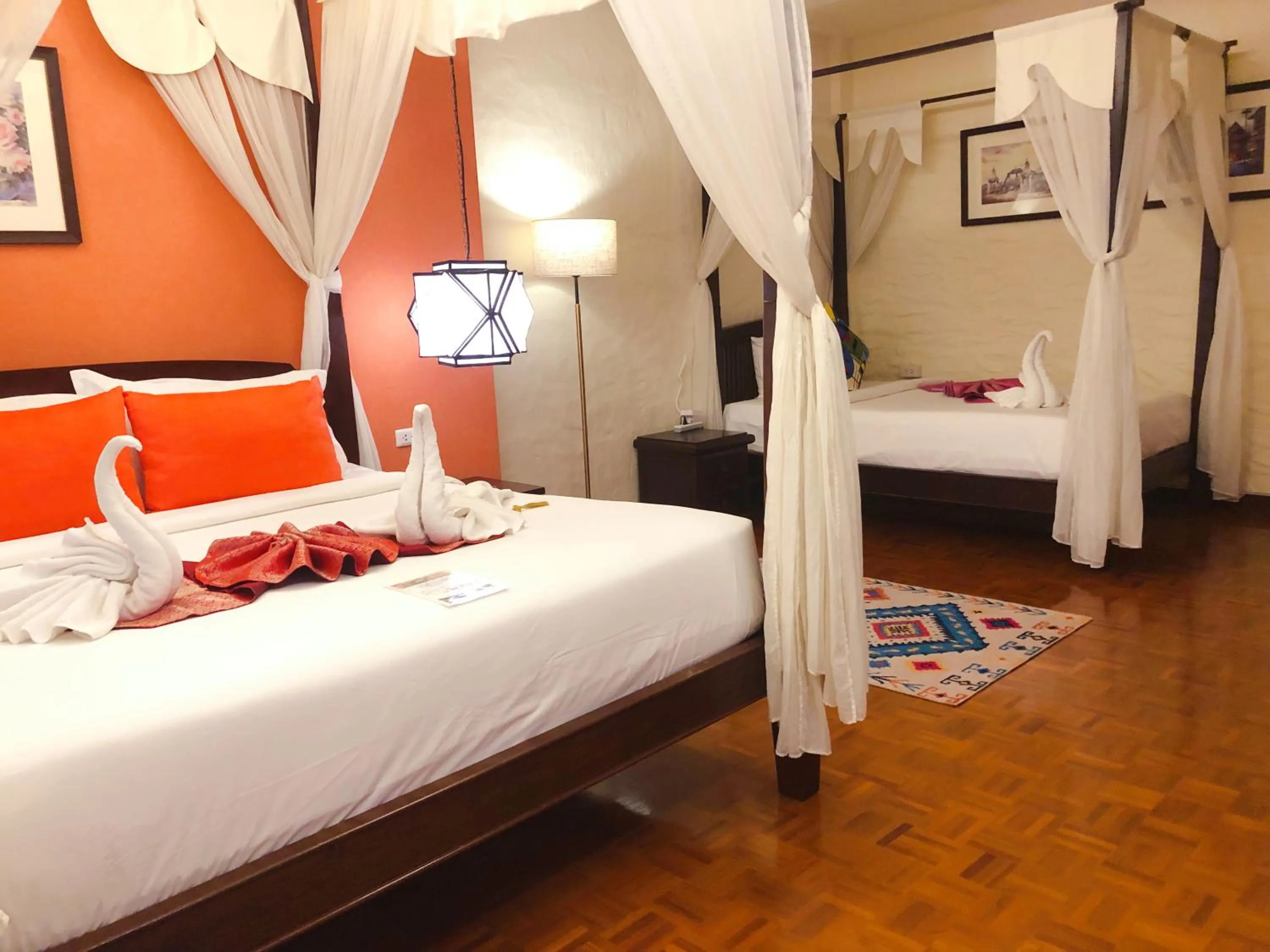 Bed in Vdara Pool Resort Spa Chiang Mai