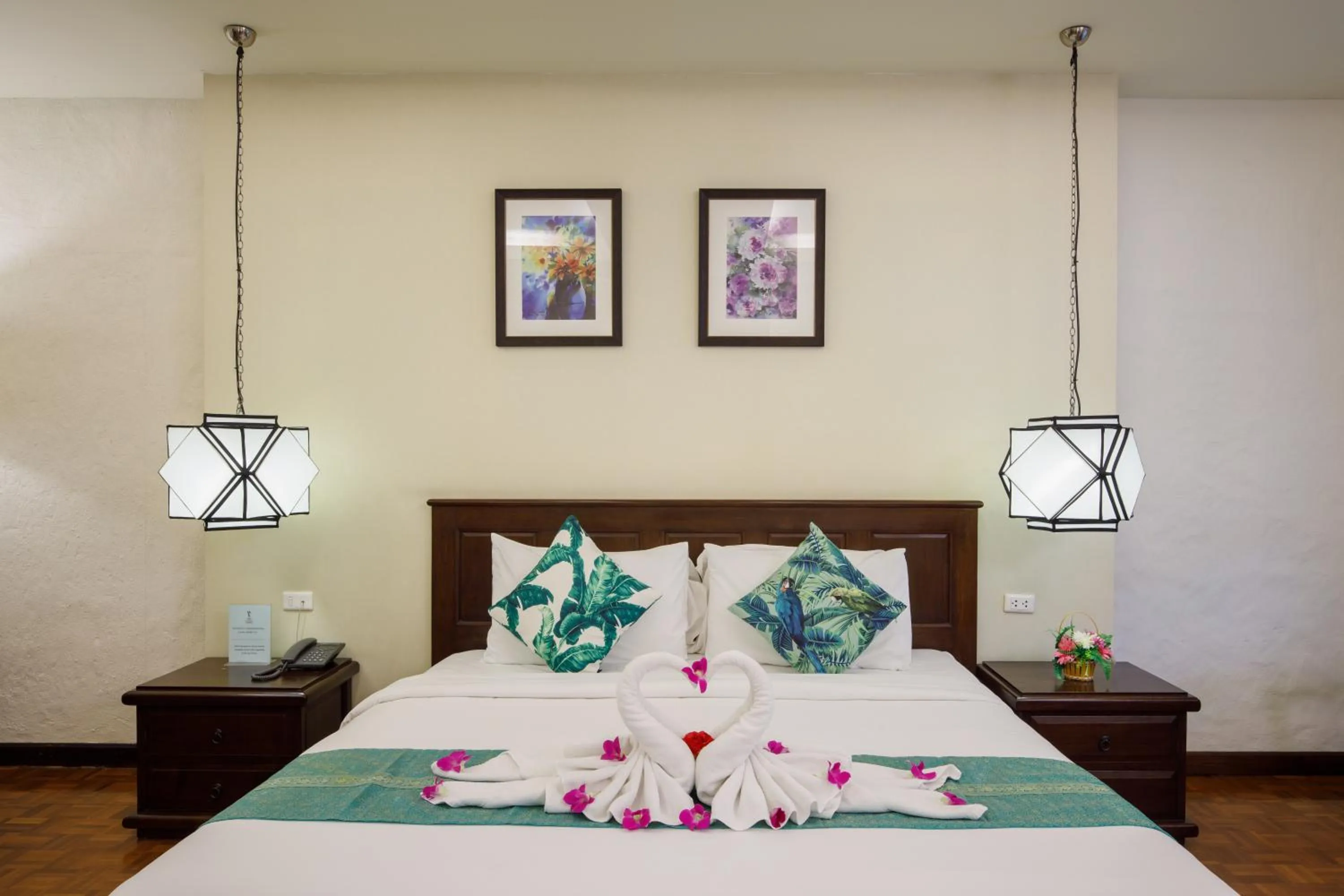 Bed in Vdara Pool Resort Spa Chiang Mai