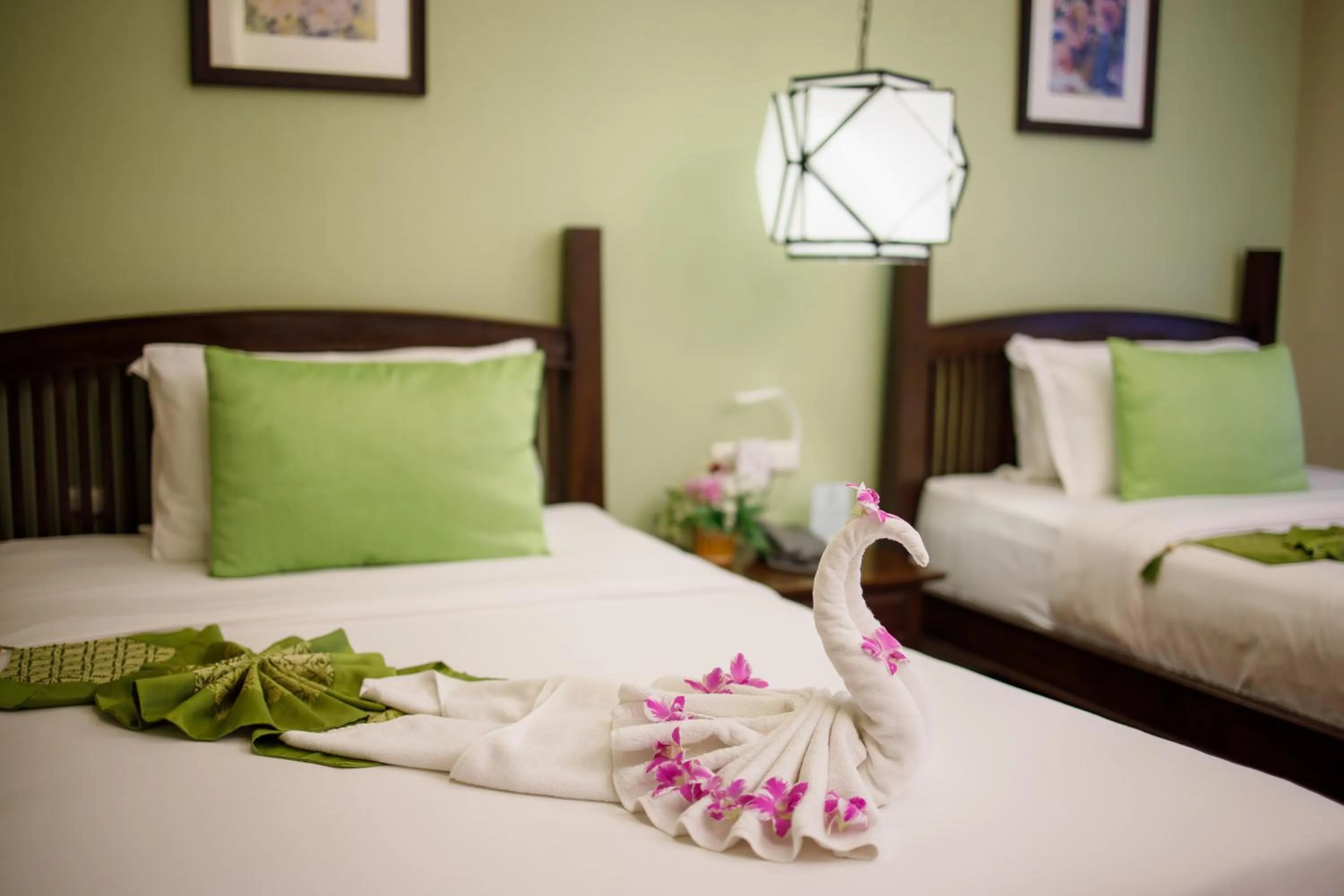 Bed in Vdara Pool Resort Spa Chiang Mai