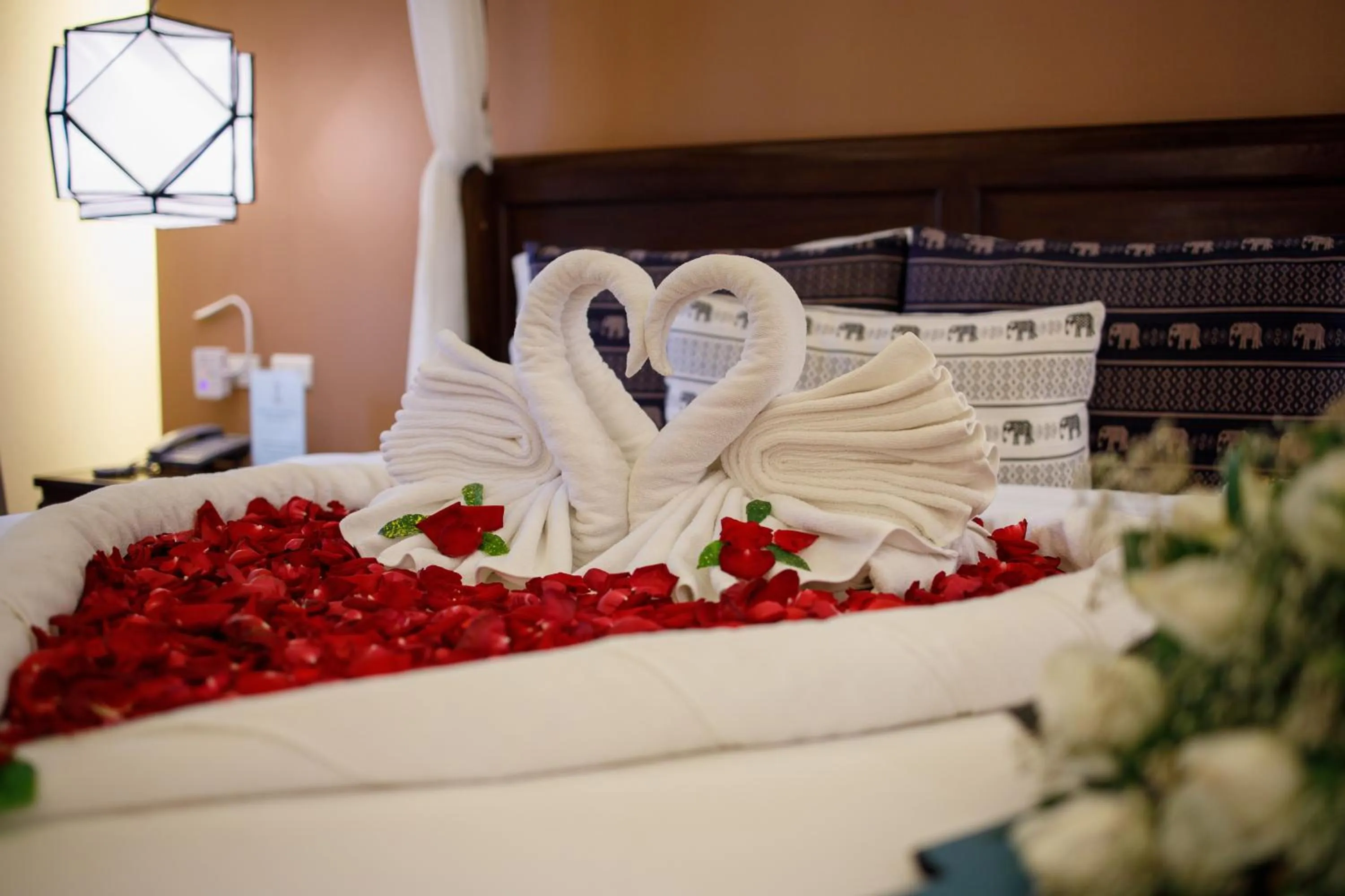 Bed in Vdara Pool Resort Spa Chiang Mai