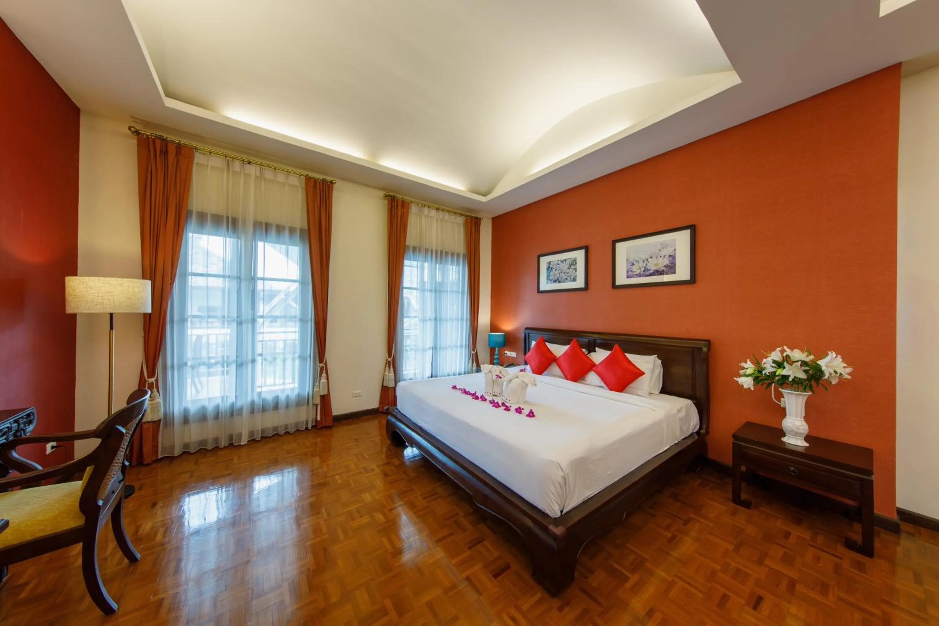 Bed in Vdara Pool Resort Spa Chiang Mai