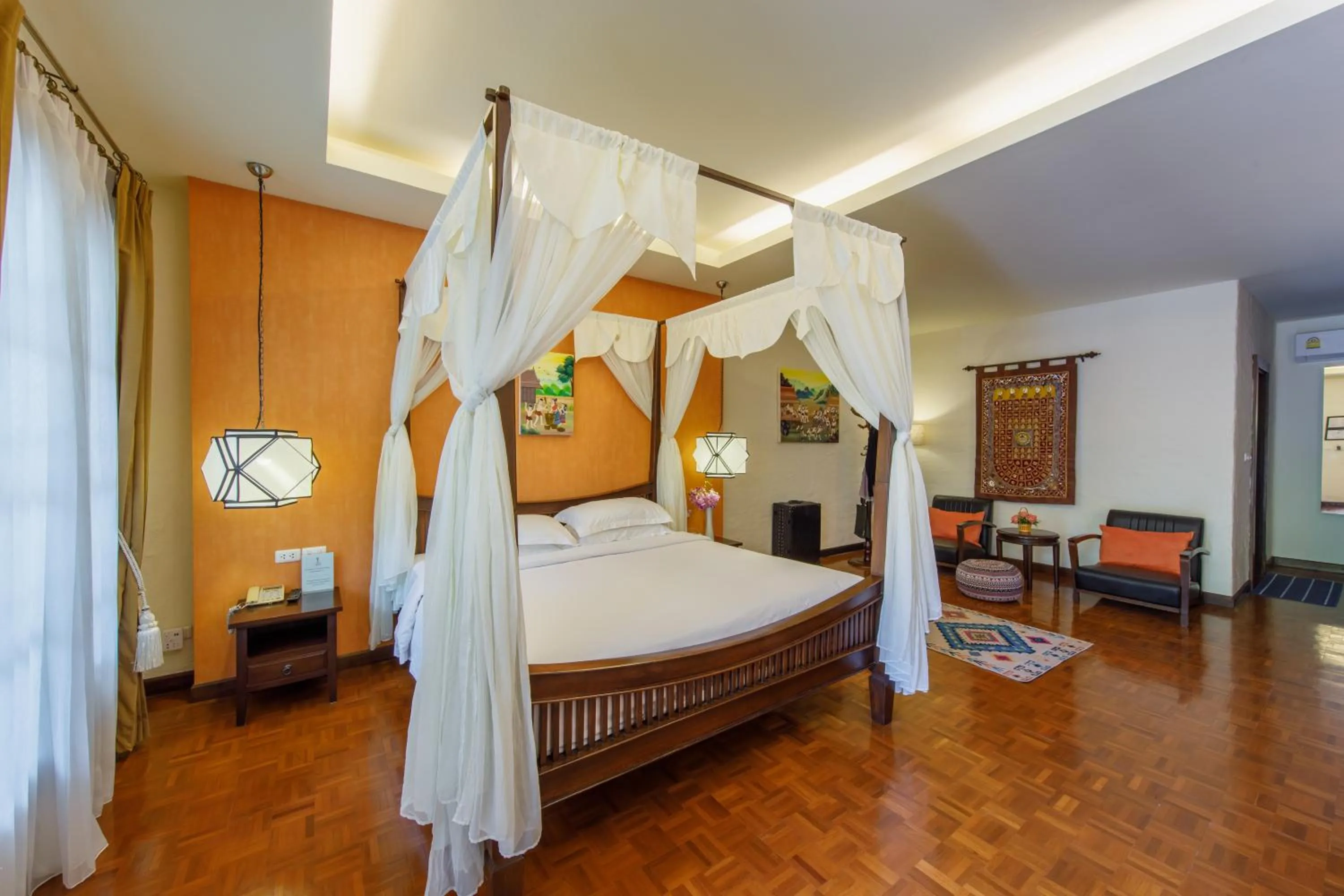 Bed in Vdara Pool Resort Spa Chiang Mai