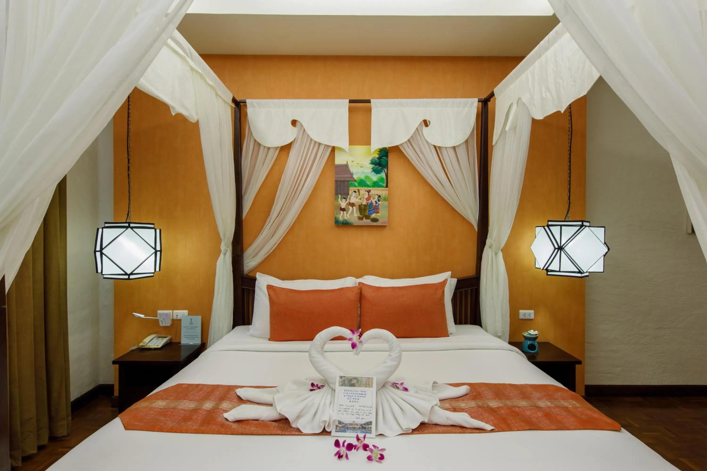 Bed in Vdara Pool Resort Spa Chiang Mai