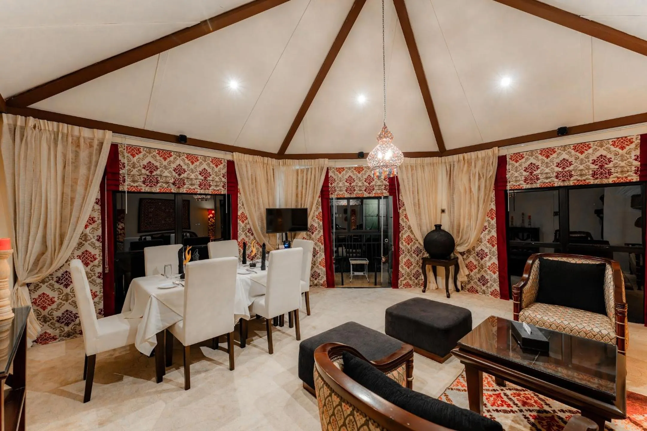 Seating area in The CheRiz Boutique