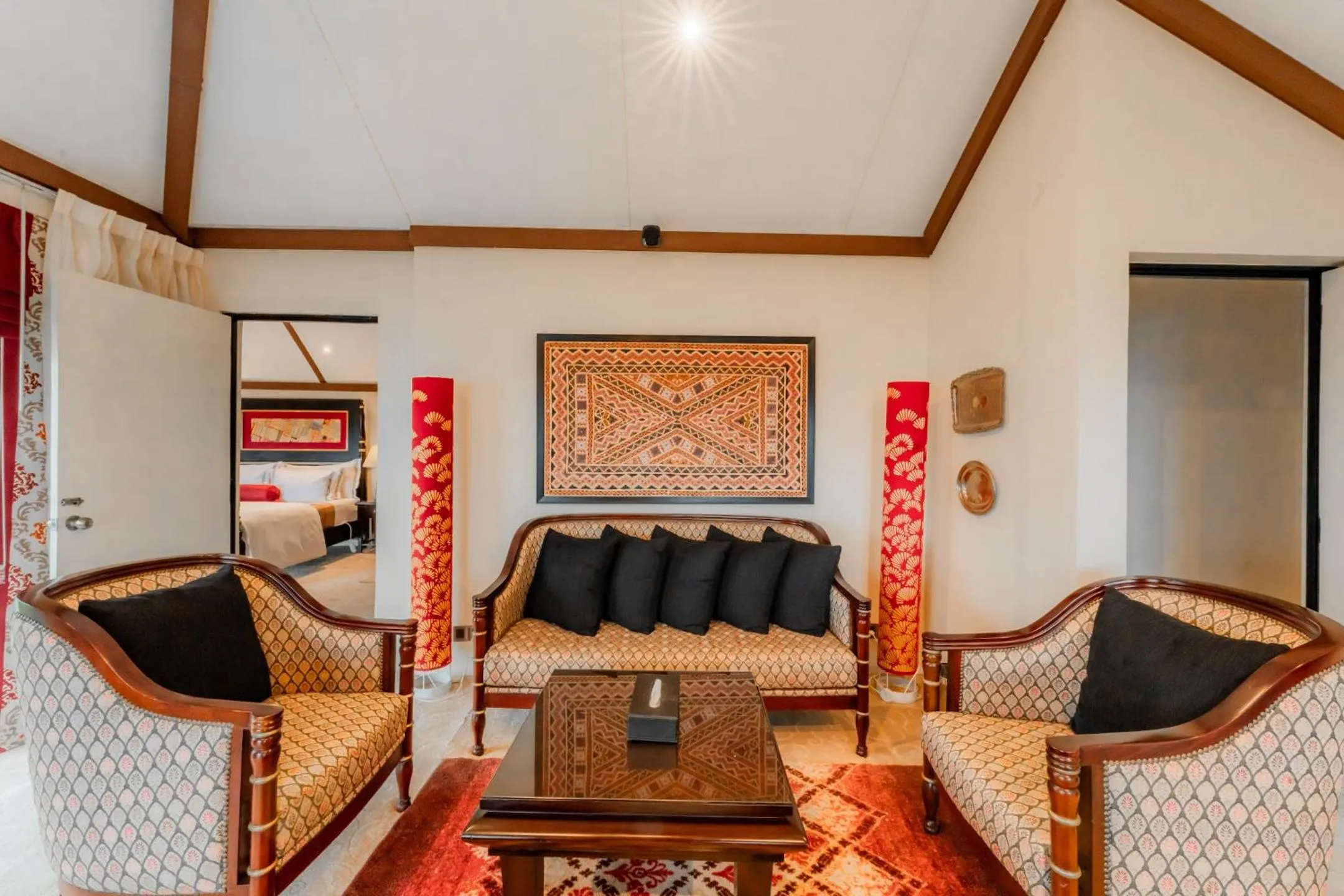 Seating area in The CheRiz Boutique