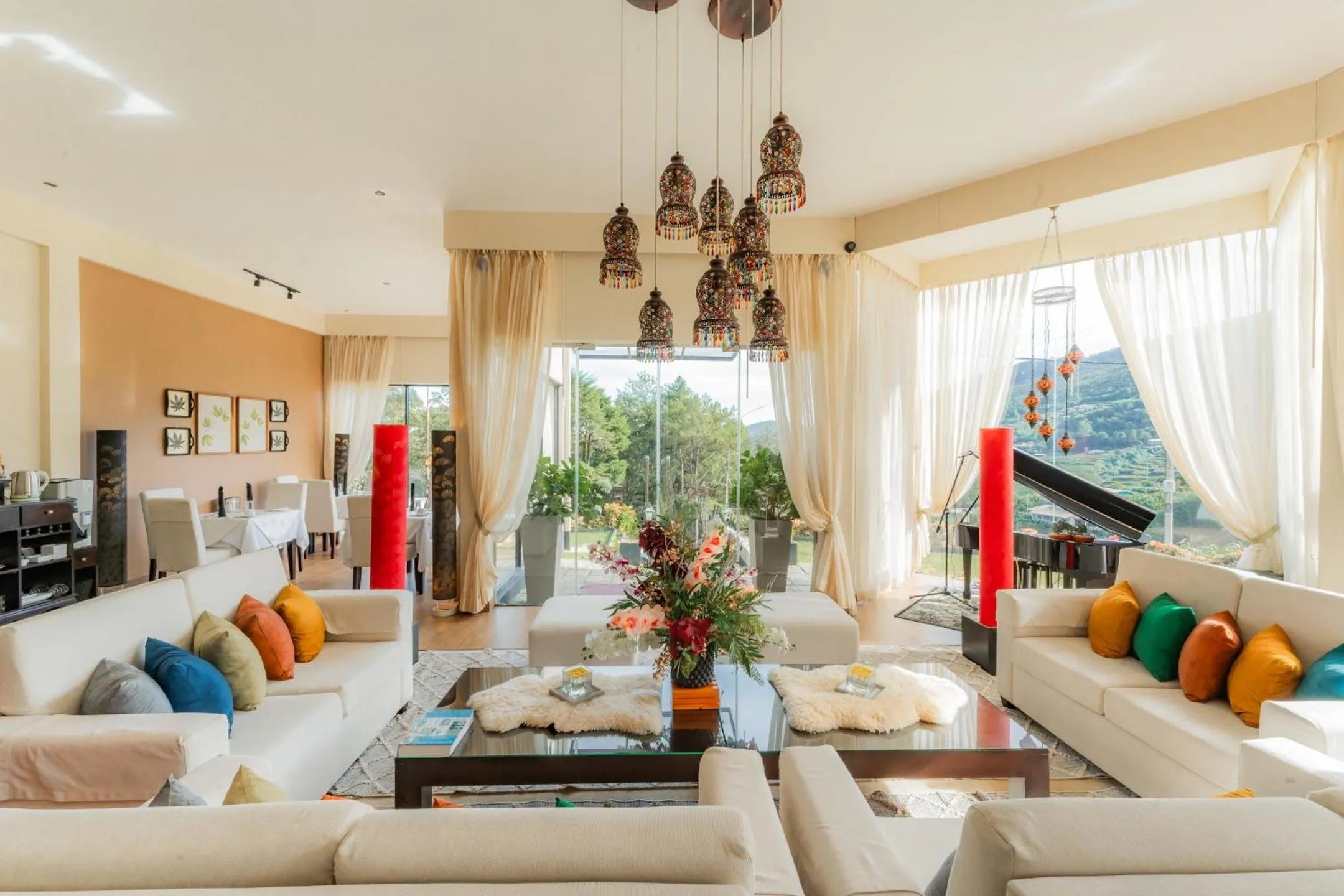 Seating area in The CheRiz Boutique