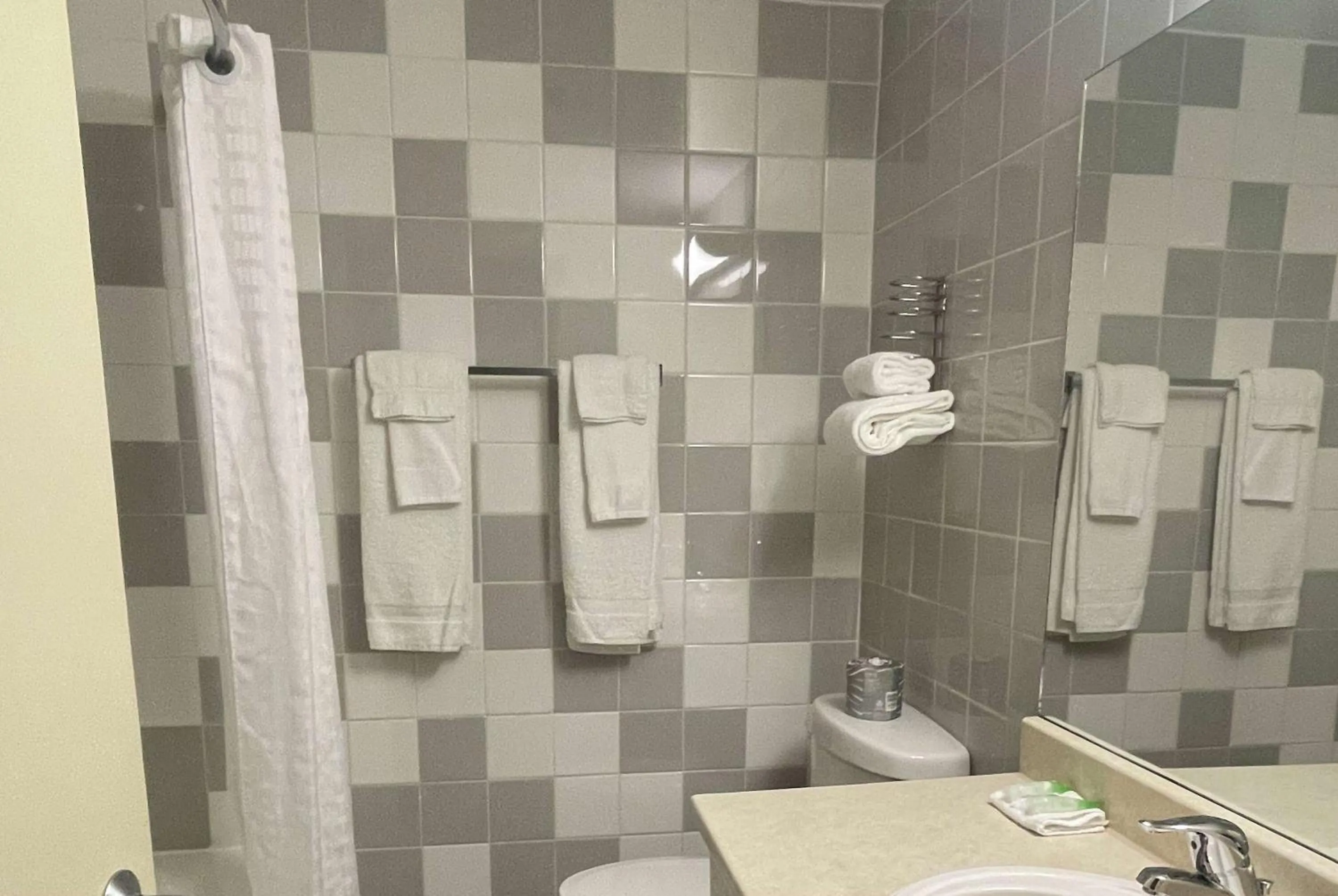 Bathroom in Super 8 by Wyndham Campbellton NB